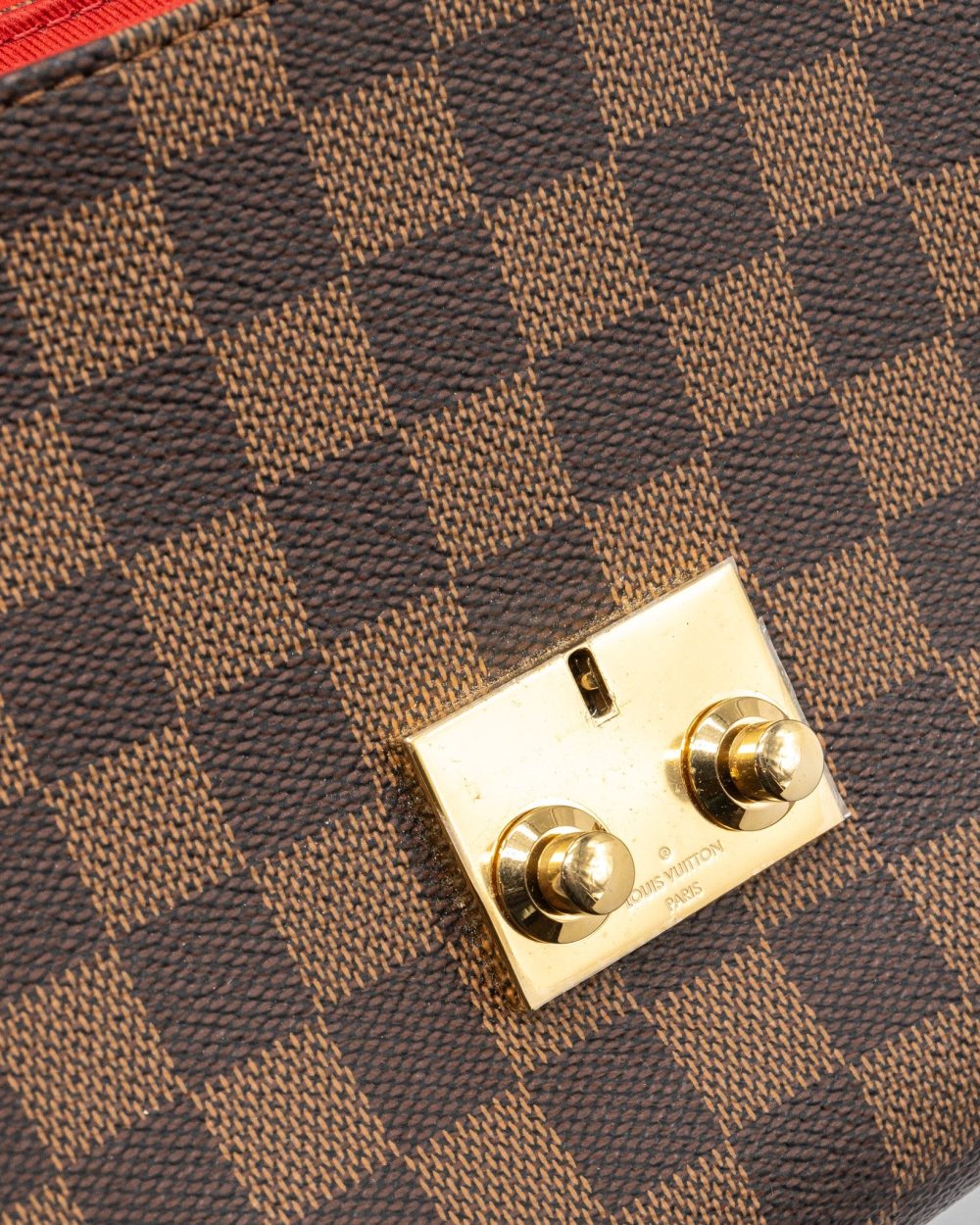 AAA Replica Louis Vuitton LV CROISETTE BAG DAMIER EBENE CANVAS GHW