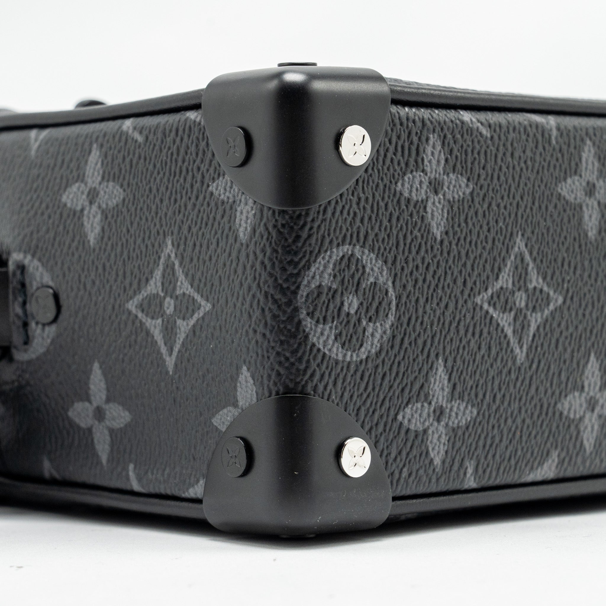 AAA Replica Louis Vuitton LV MINI SOFT TRUNK MONOGRAM ECLIPSE CANVAS BLACK HARDWARE