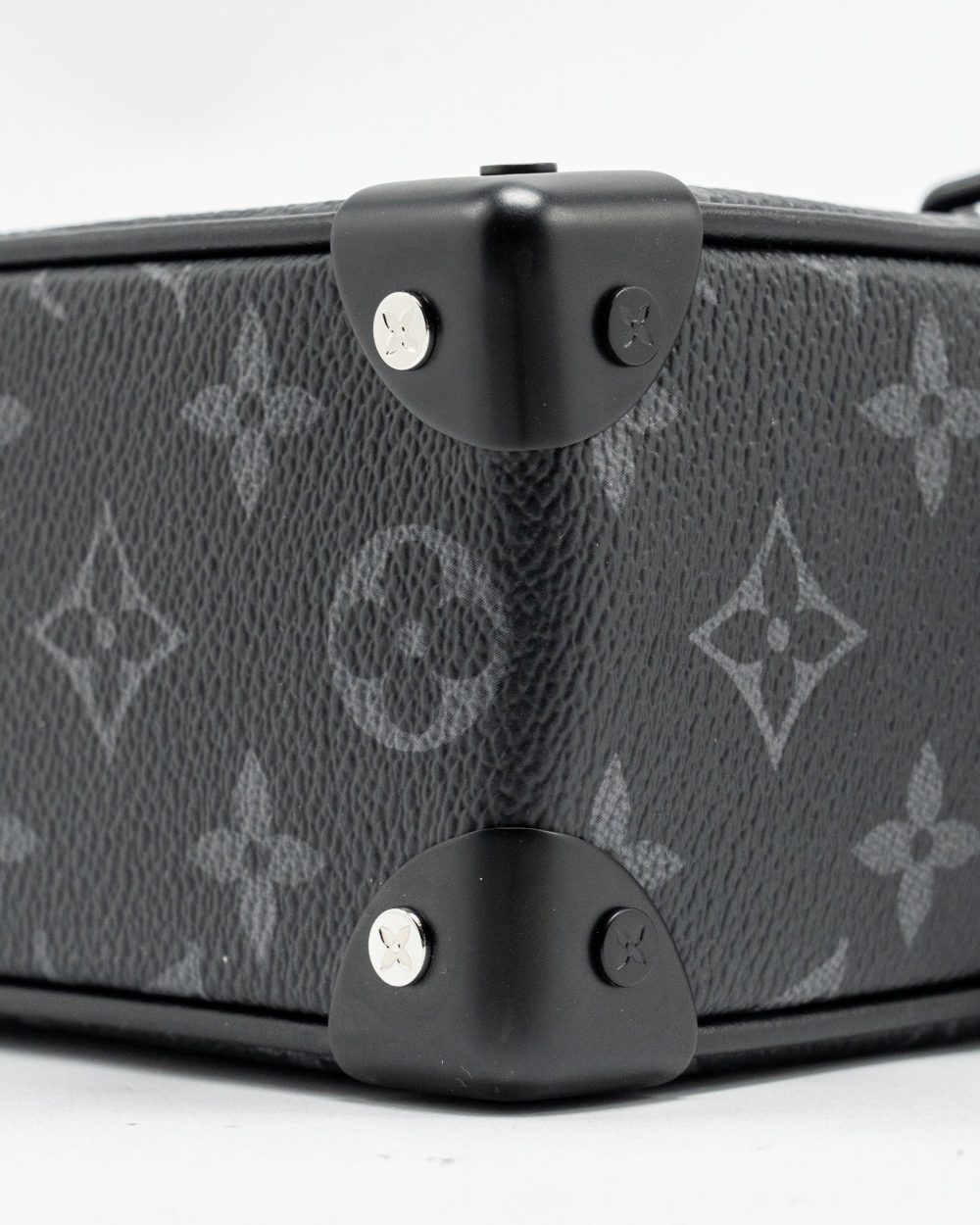 AAA Replica Louis Vuitton LV MINI SOFT TRUNK MONOGRAM ECLIPSE CANVAS BLACK HARDWARE