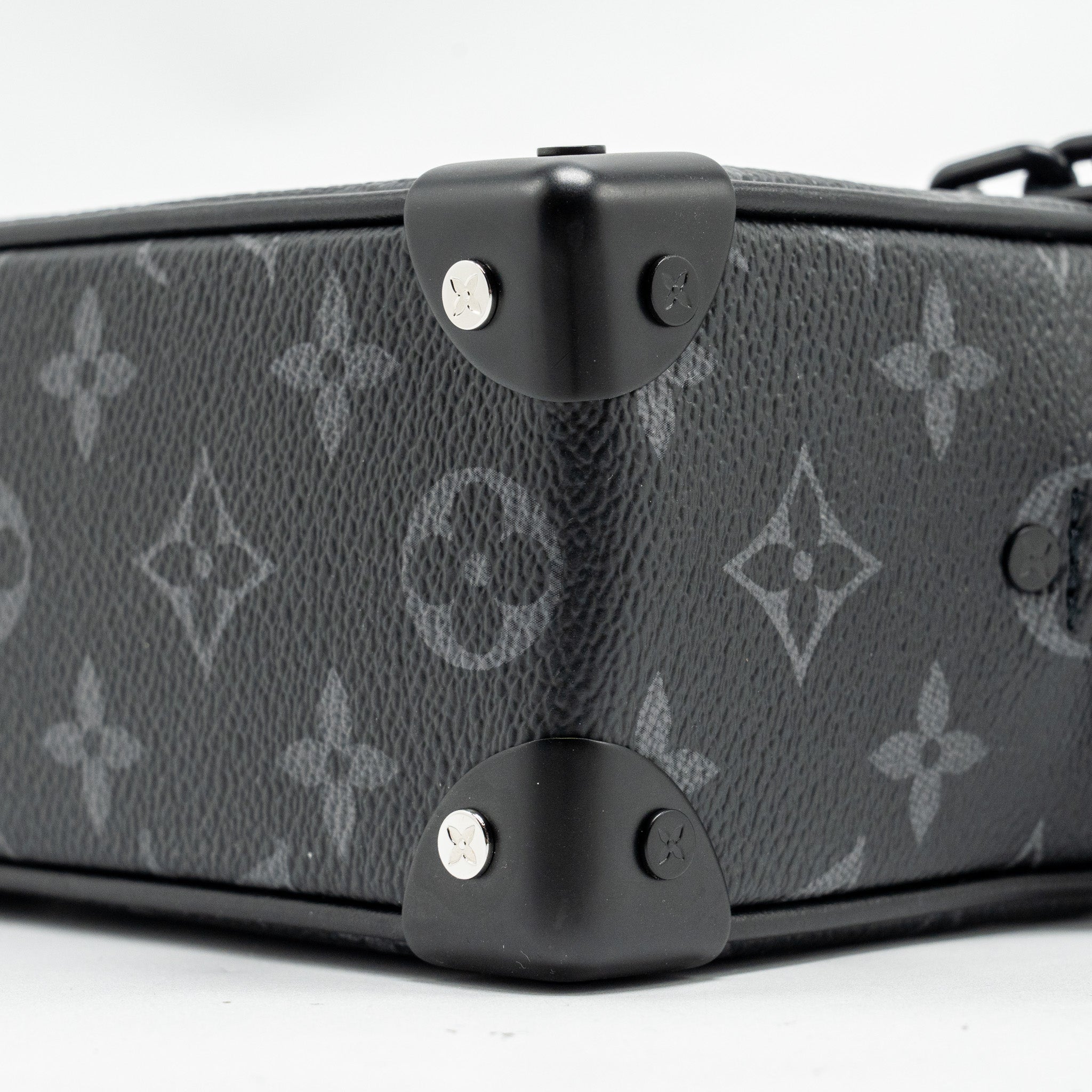 AAA Replica Louis Vuitton LV MINI SOFT TRUNK MONOGRAM ECLIPSE CANVAS BLACK HARDWARE