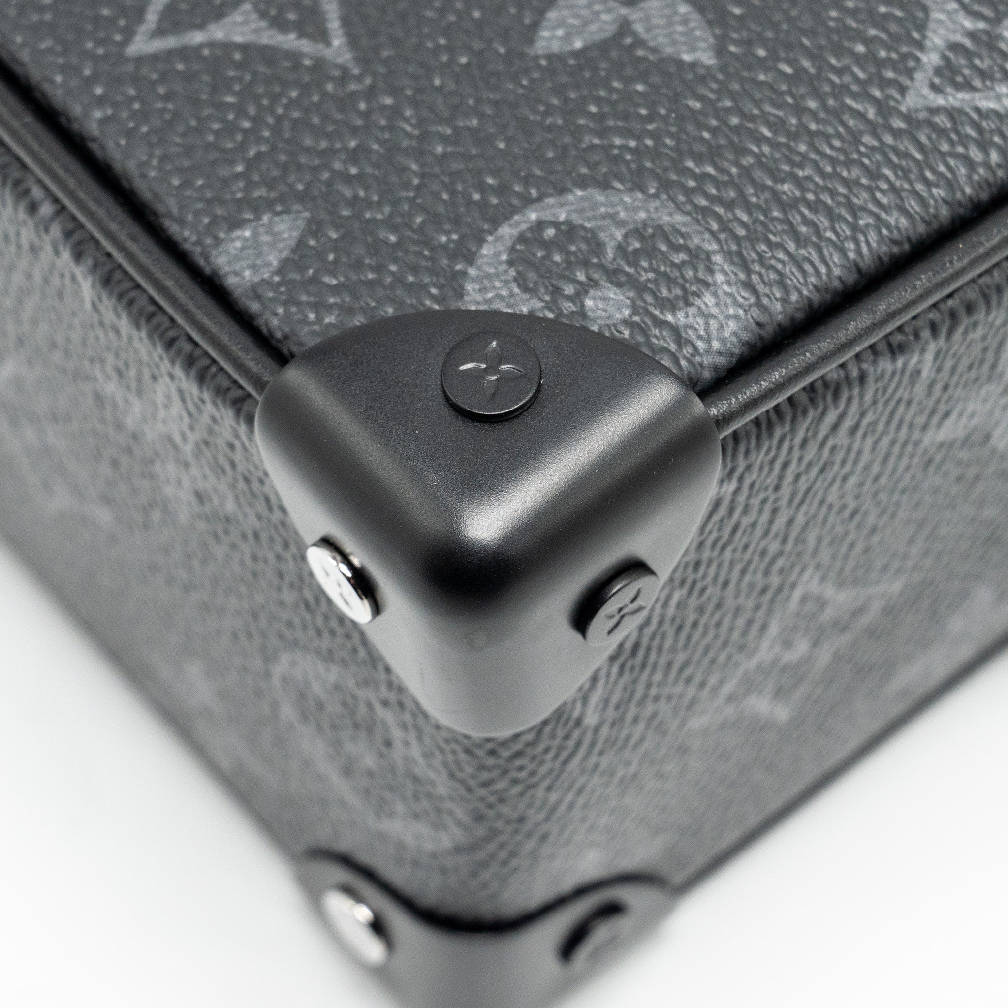 AAA Replica Louis Vuitton LV MINI SOFT TRUNK MONOGRAM ECLIPSE CANVAS BLACK HARDWARE