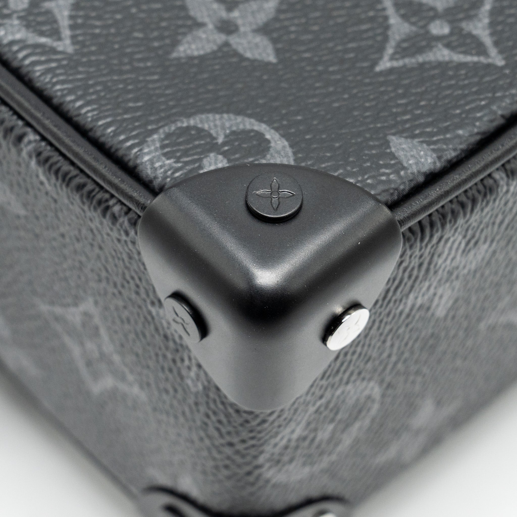 AAA Replica Louis Vuitton LV MINI SOFT TRUNK MONOGRAM ECLIPSE CANVAS BLACK HARDWARE