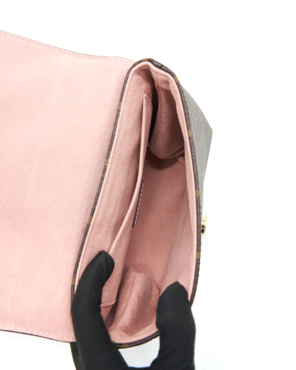 AAA Replica Louis Vuitton LV LOCKY BB MONOGRAM CANVAS / ROSE POUDRE