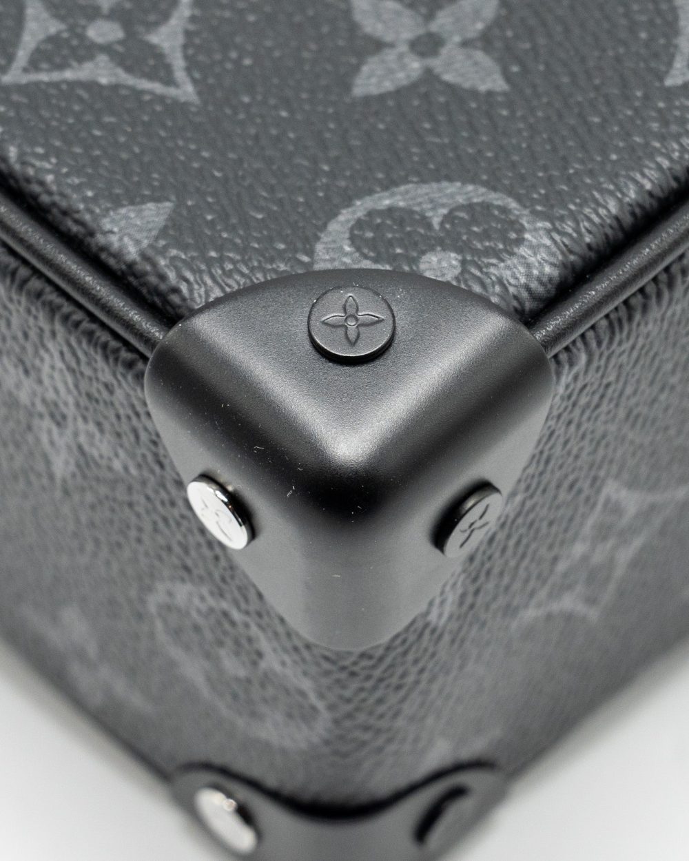 AAA Replica Louis Vuitton LV MINI SOFT TRUNK MONOGRAM ECLIPSE CANVAS BLACK HARDWARE
