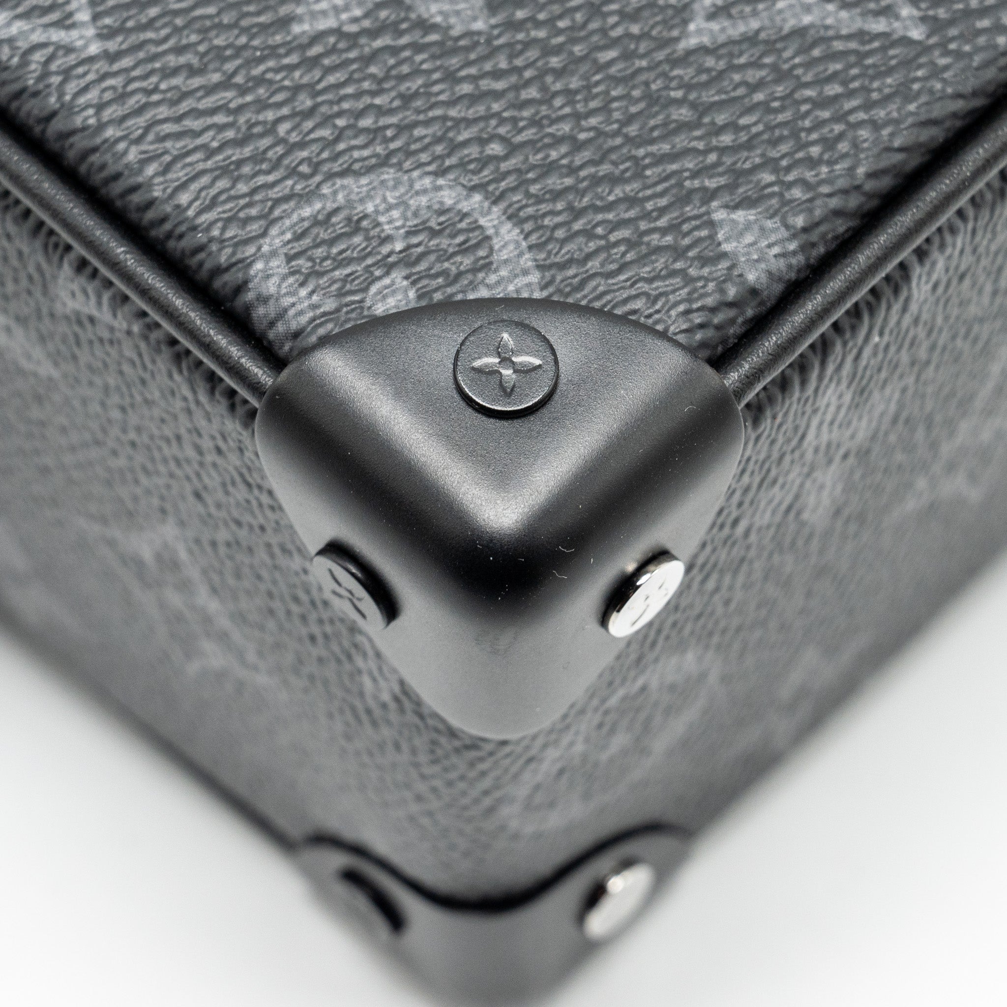 AAA Replica Louis Vuitton LV MINI SOFT TRUNK MONOGRAM ECLIPSE CANVAS BLACK HARDWARE