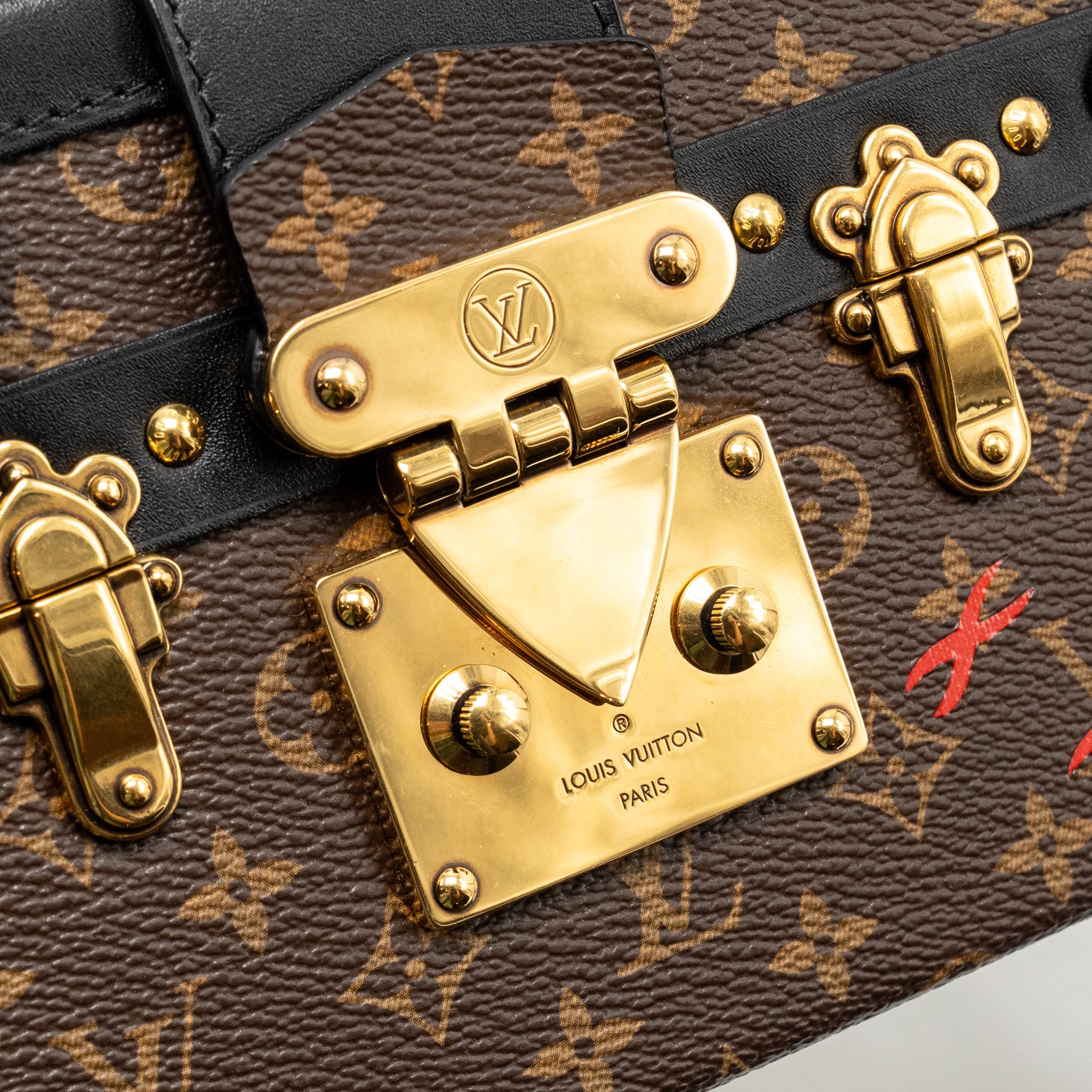 AAA Replica Louis Vuitton LV PETITE MALLE MONOGRAM CANVAS/SMOOTH CALFSKIN GHW