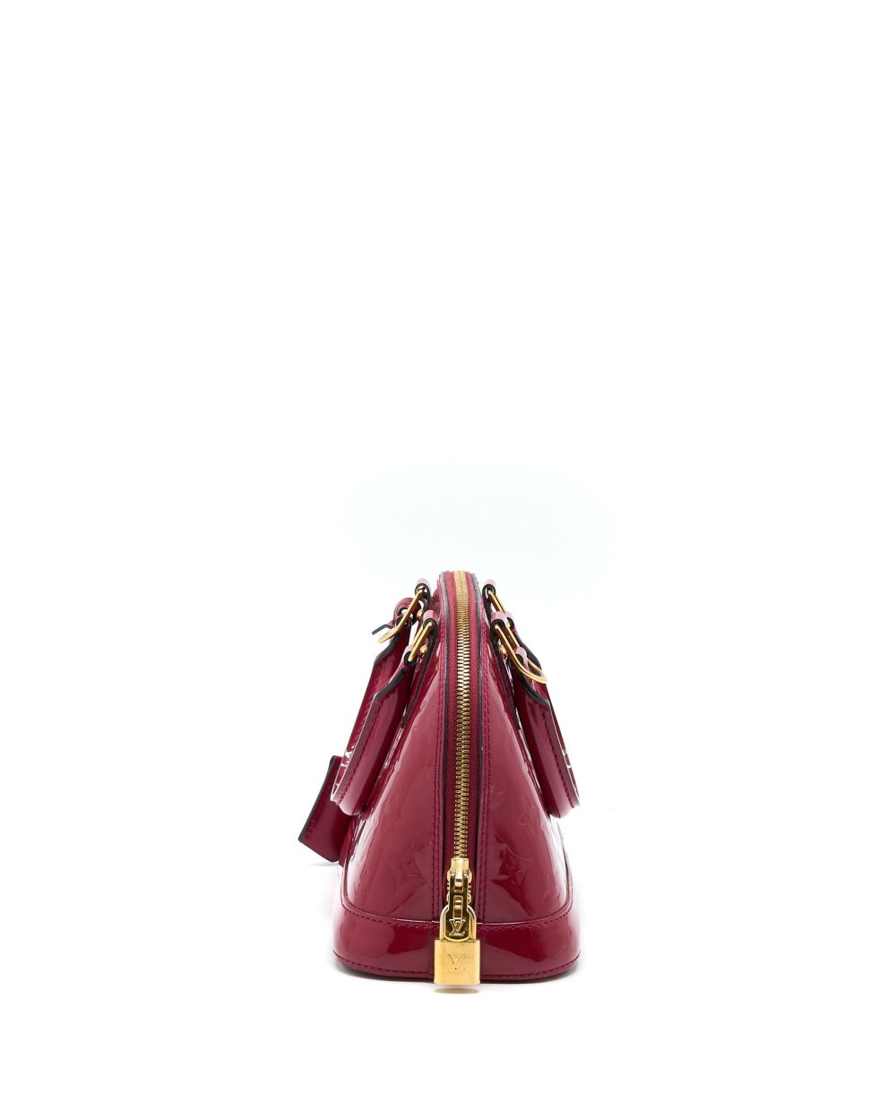 AAA Replica Louis Vuitton LV ALMA BB PATENT INDIAN ROSE GHW