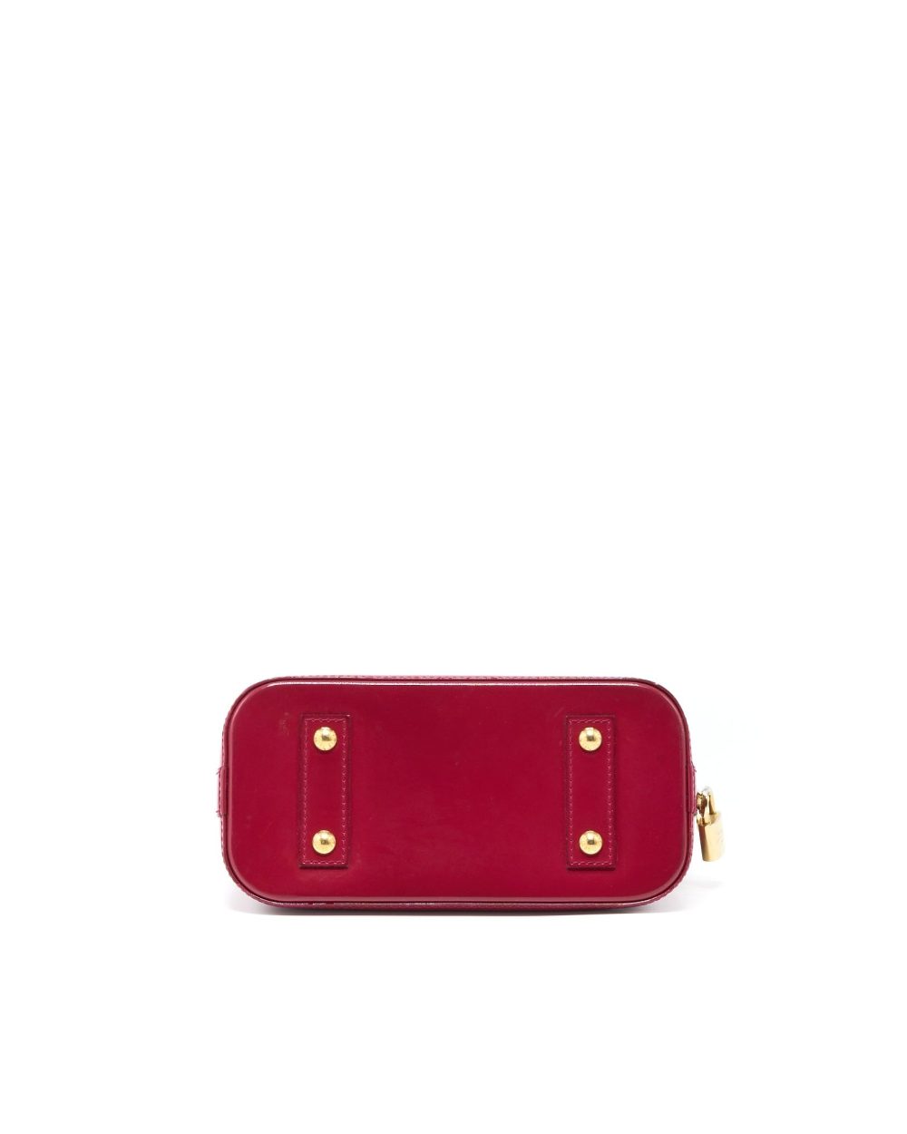 AAA Replica Louis Vuitton LV ALMA BB PATENT INDIAN ROSE GHW
