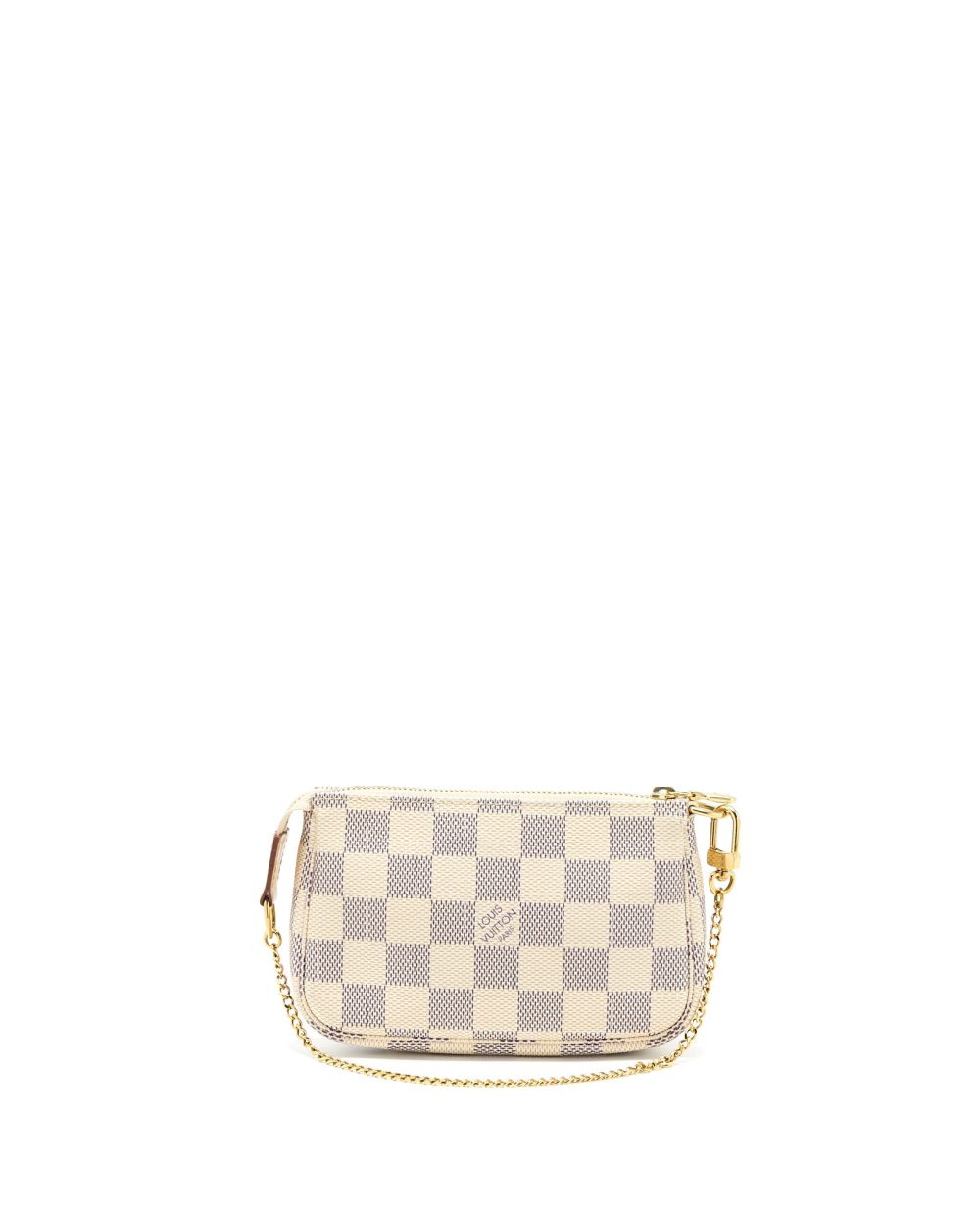 AAA Replica Louis Vuitton LV MINI POCHETTE DAMIER AZUR CANVAS GHW
