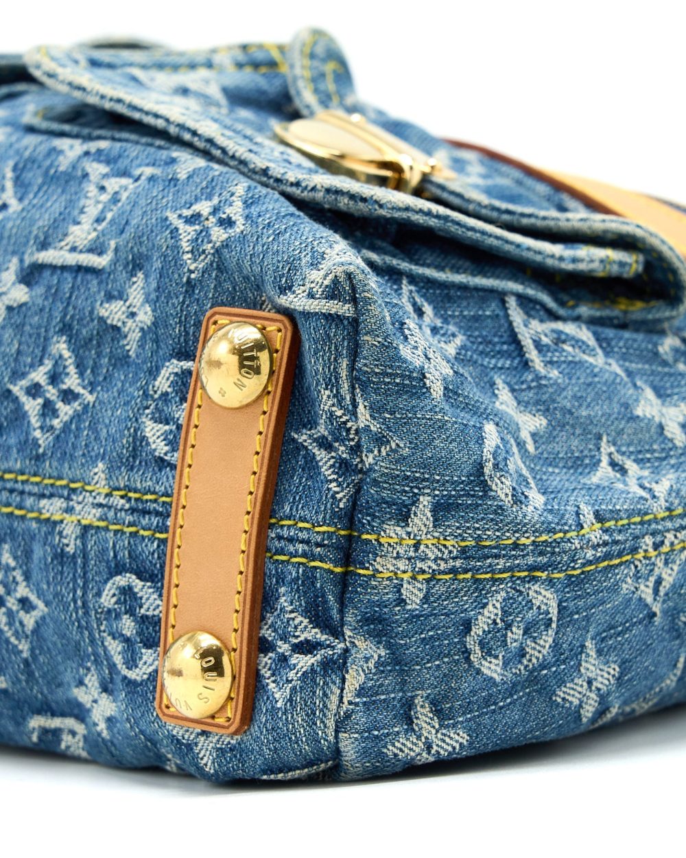 AAA Replica Louis Vuitton LV BUGGY BAG MONOGRAM DENIM GHW