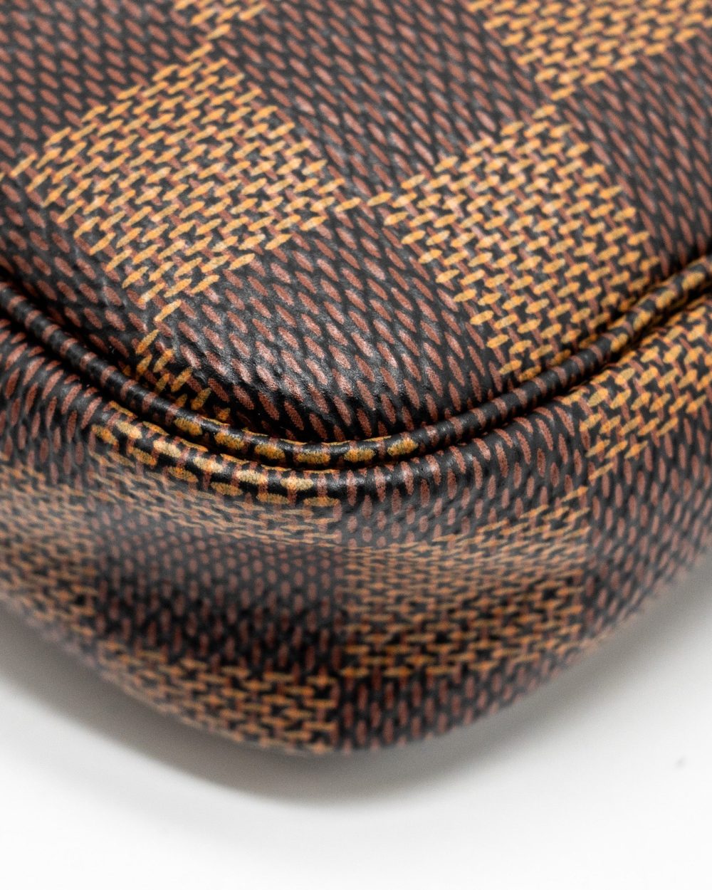 AAA Replica Louis Vuitton LV MINI POCHETTE DAMIER EBENE GHW
