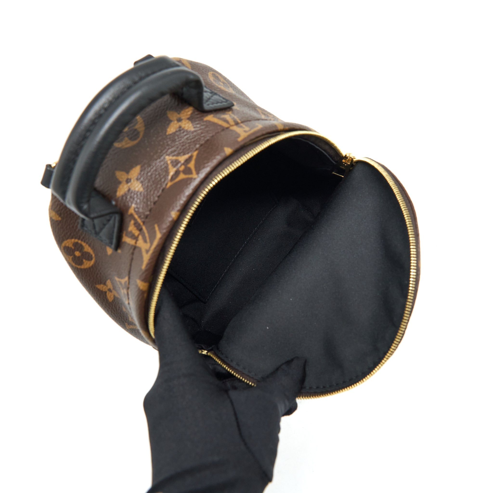 AAA Replica Louis Vuitton LV PALM SPRINGS MINI BACKPACK MONOGRAM CANVAS GHW