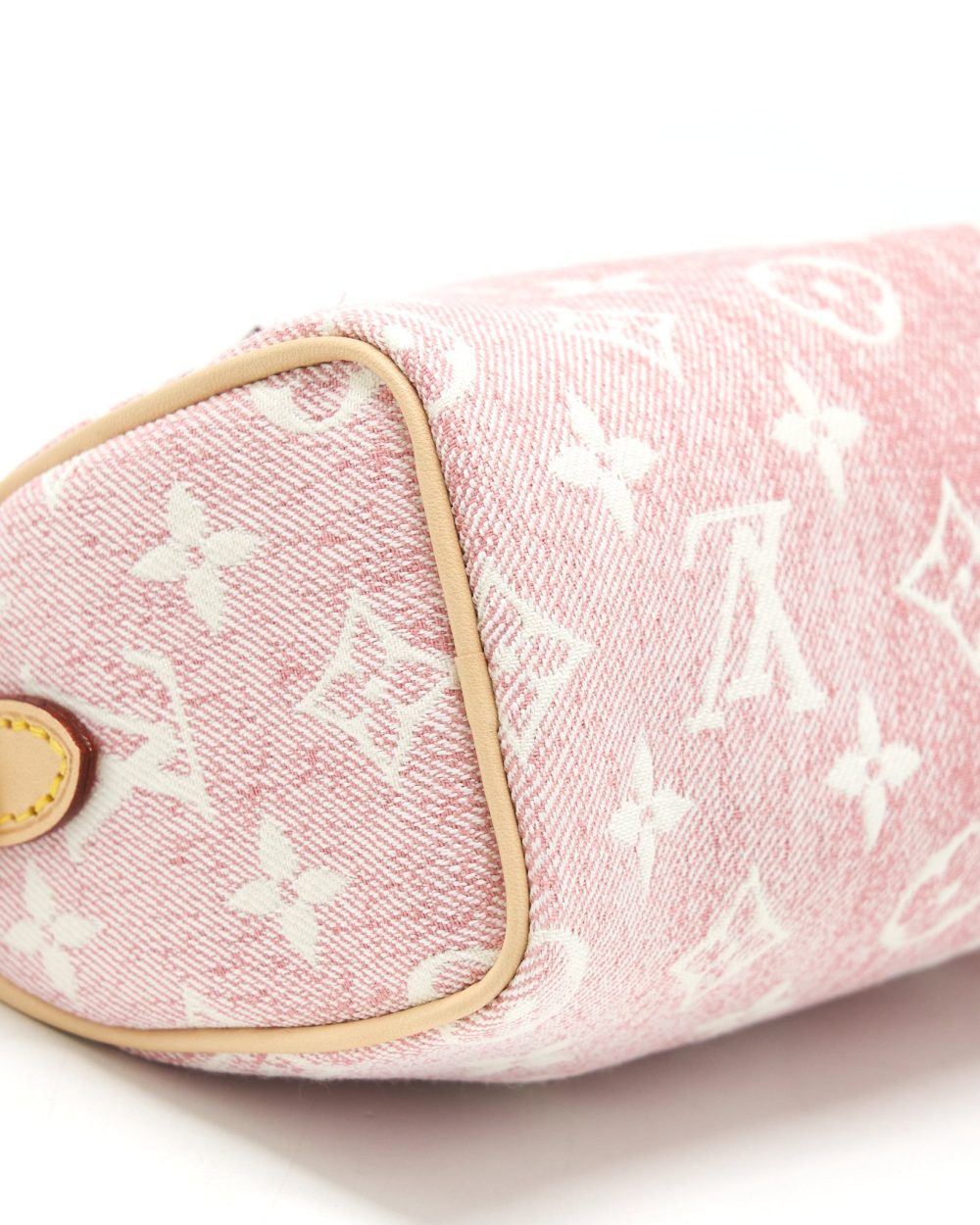 AAA Replica Louis Vuitton LV NANO SPEEDY MONOGRAM JACQUARD DENIM PINK