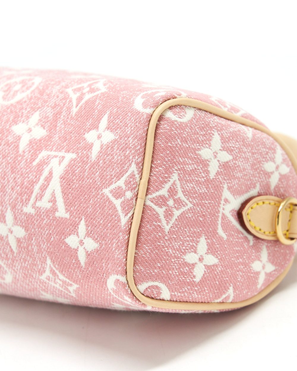 AAA Replica Louis Vuitton LV NANO SPEEDY MONOGRAM JACQUARD DENIM PINK