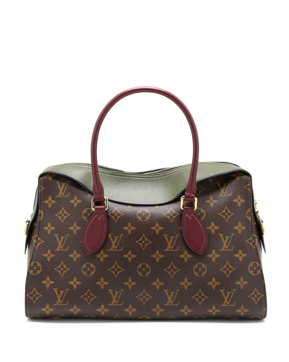 AAA Replica Louis Vuitton LV TUILERIES BAG MONOGRAM CANVAS GREEN/RED GHW