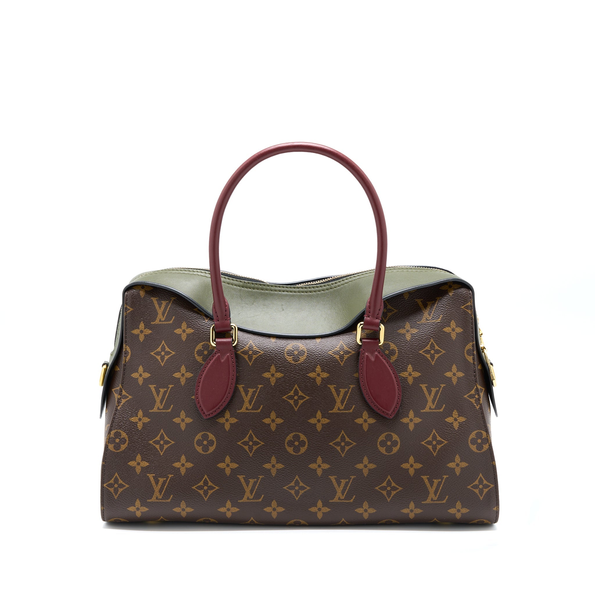 AAA Replica Louis Vuitton LV TUILERIES BAG MONOGRAM CANVAS GREEN/RED GHW
