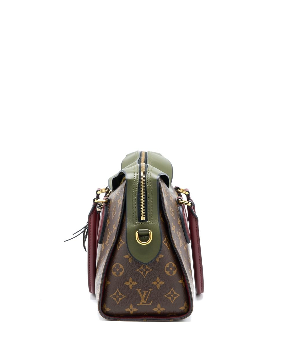 AAA Replica Louis Vuitton LV TUILERIES BAG MONOGRAM CANVAS GREEN/RED GHW