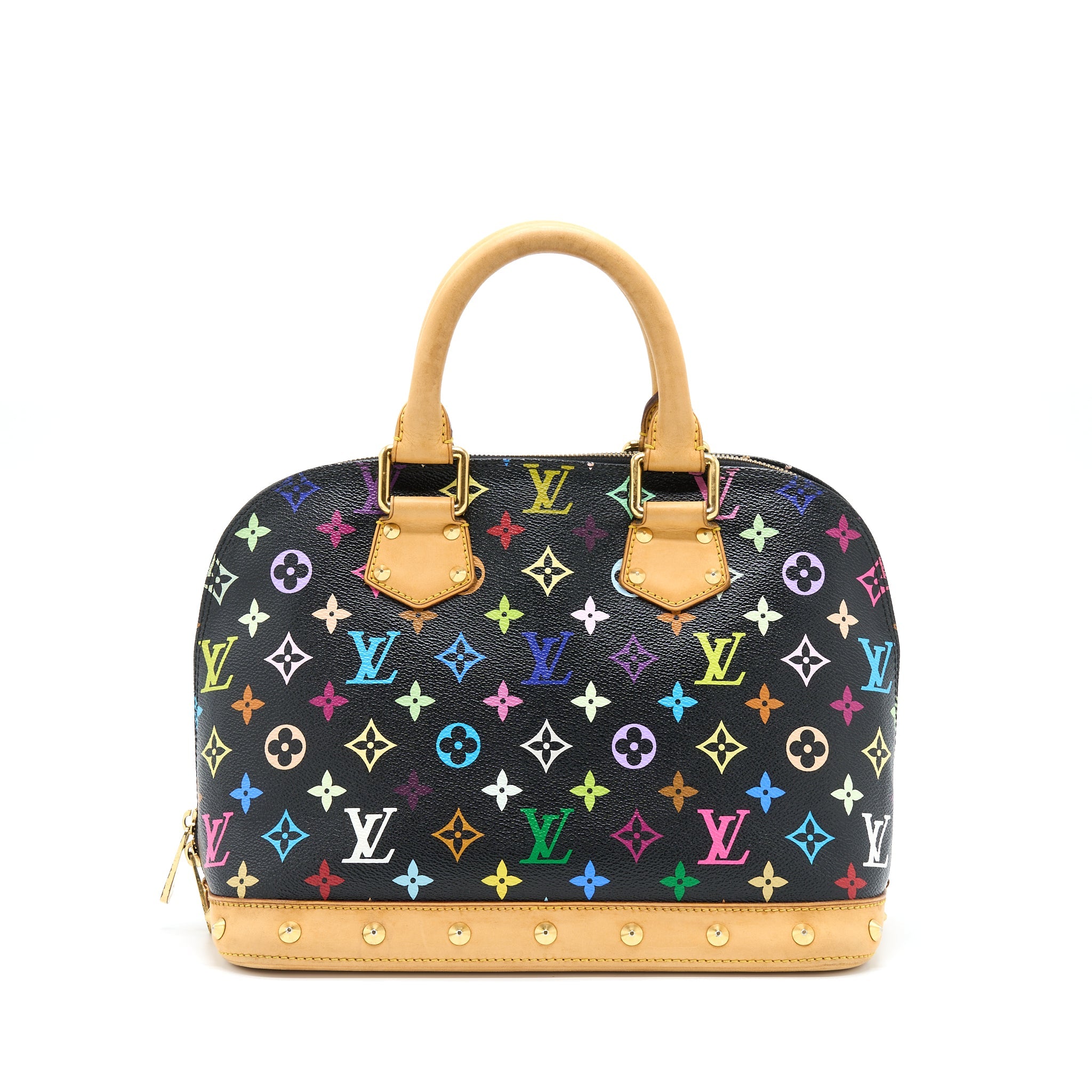 AAA Replica Louis Vuitton LV ALMA BAG MONOGRAM CANVAS MULTICOLOUR/ BLACK GHW