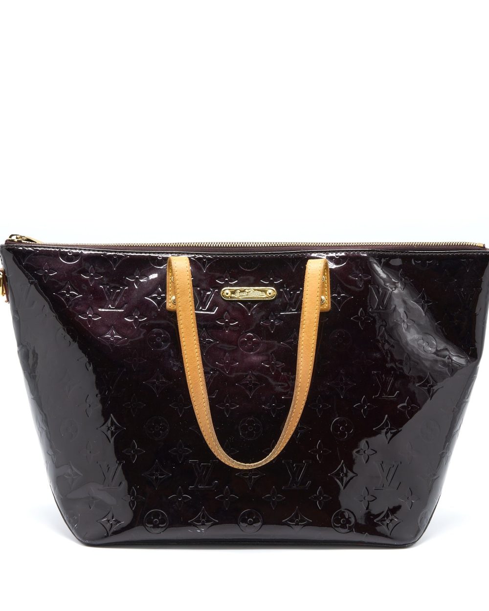 AAA Replica Louis Vuitton LV VERNIS BELLEVUE GM BAG PATENT AMARANTE GHW