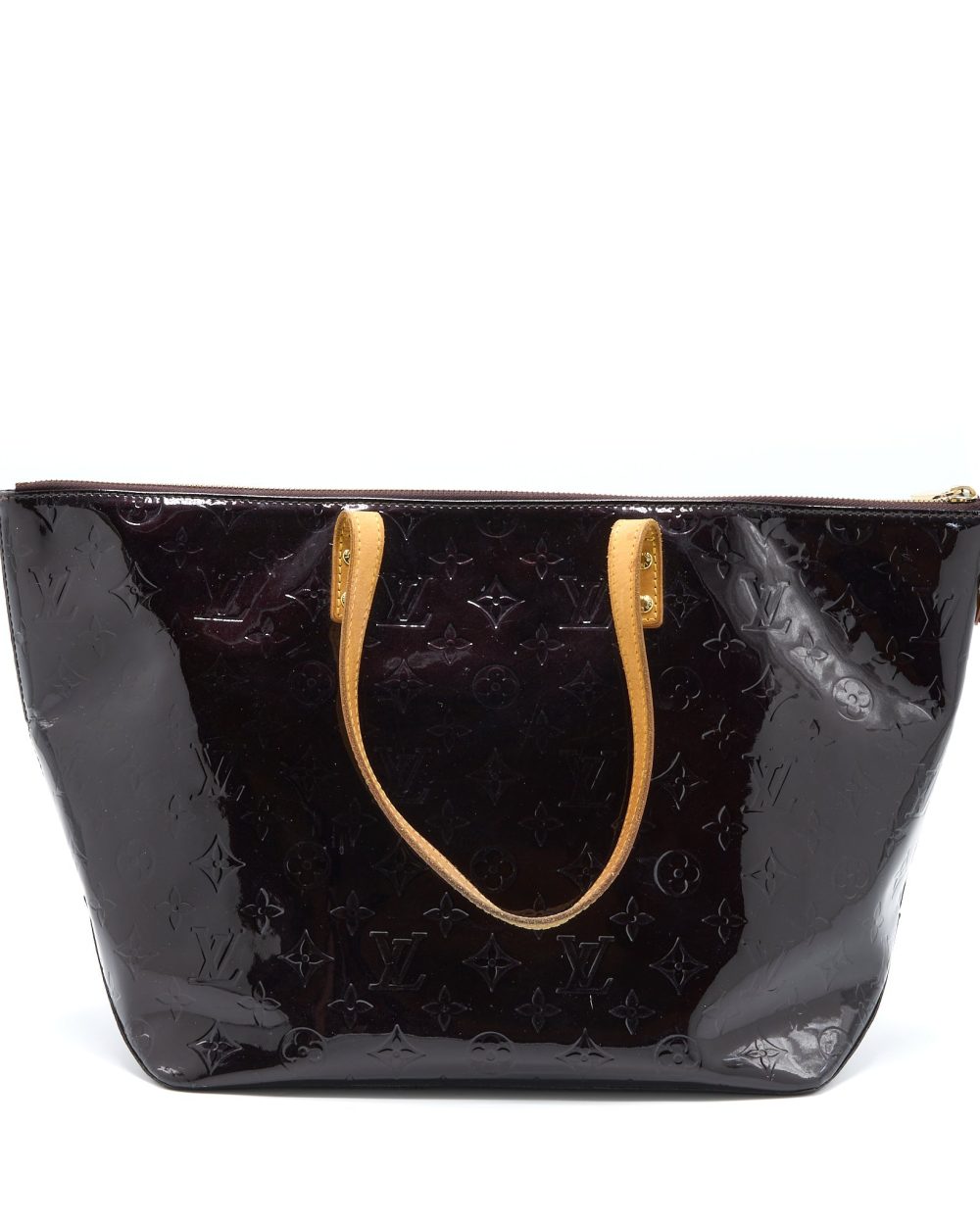 AAA Replica Louis Vuitton LV VERNIS BELLEVUE GM BAG PATENT AMARANTE GHW