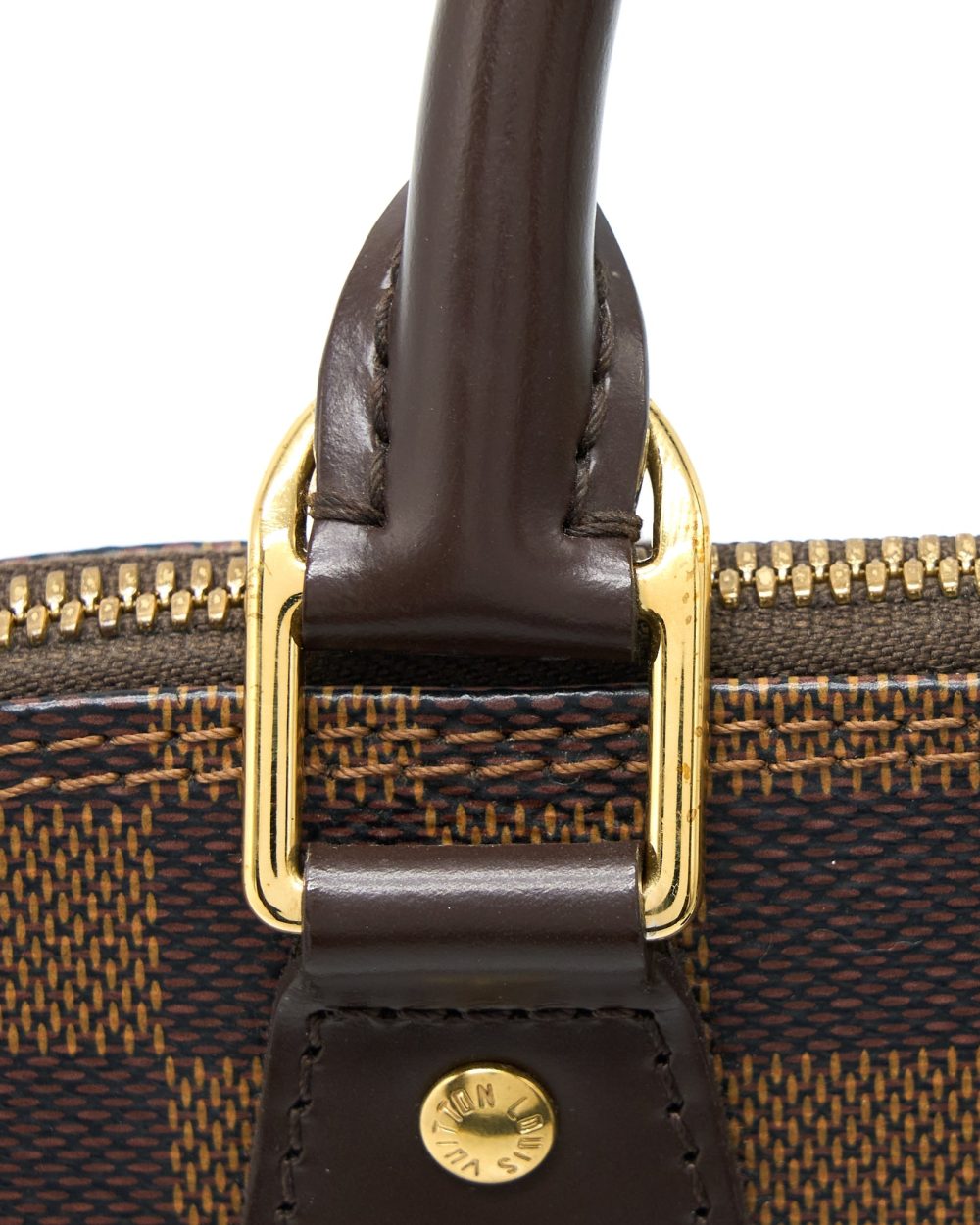 AAA Replica Louis Vuitton LV ALMA PM DAMIER EBENE GHW