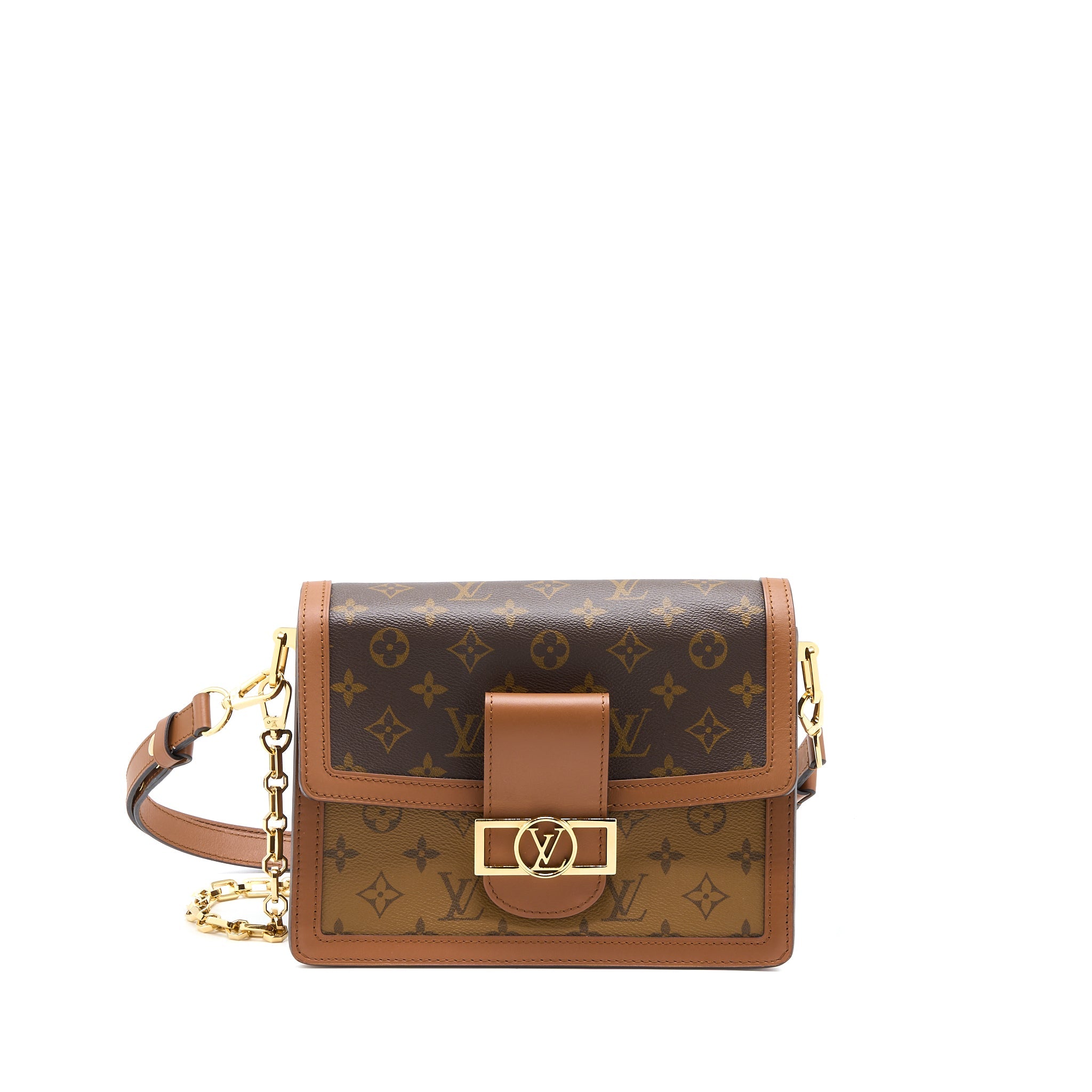 AAA Replica Louis Vuitton LV DAUPHINE MM MONOGRAM CANVAS GHW