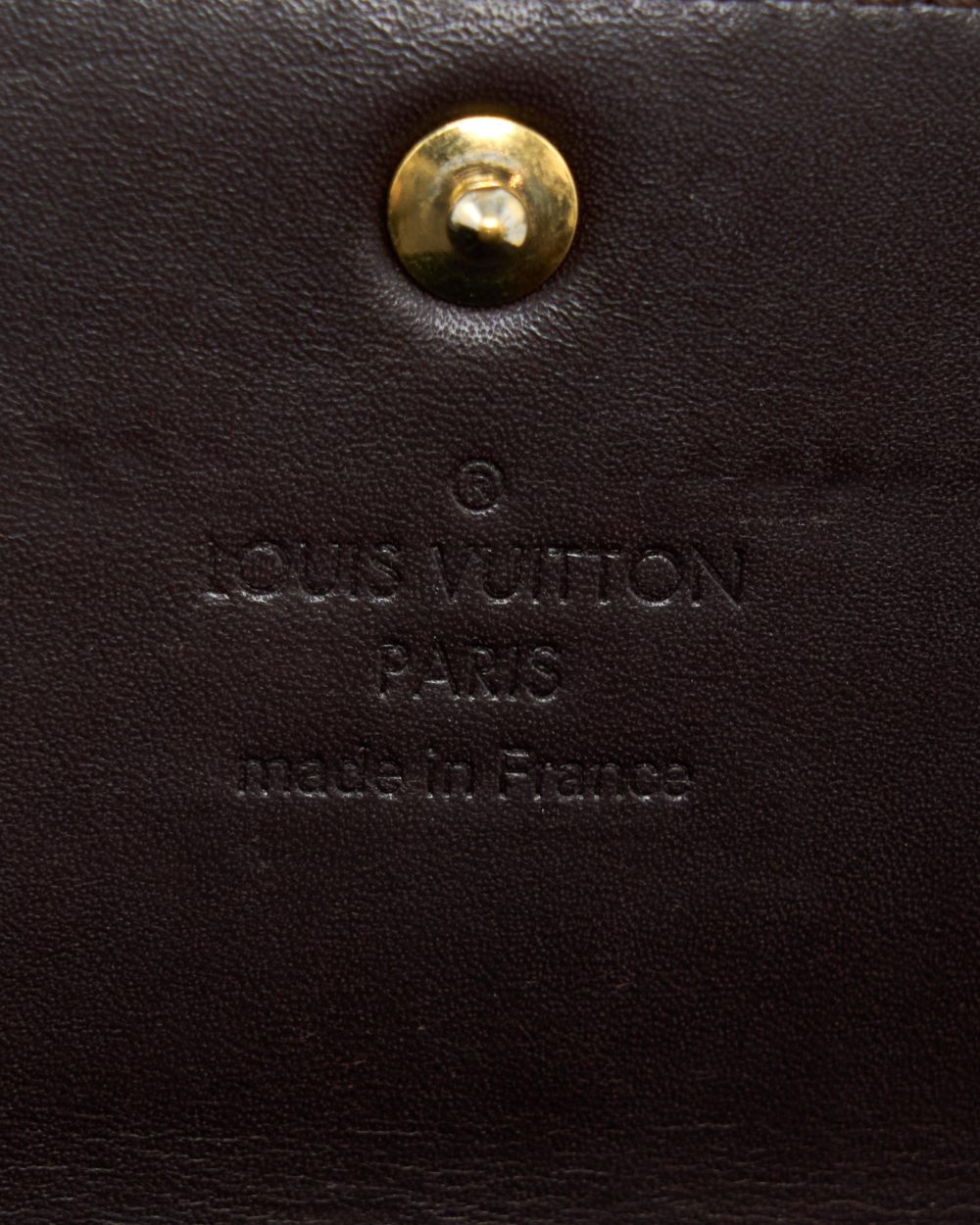 AAA Replica Louis Vuitton LV SARAH LONG WALLET VERNIS AMARANTE GHW