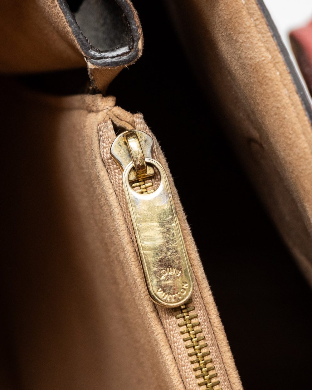 AAA Replica Louis Vuitton LV TOP HANDLE TOTE BAG MONOGRAM CANVAS / RED GHW