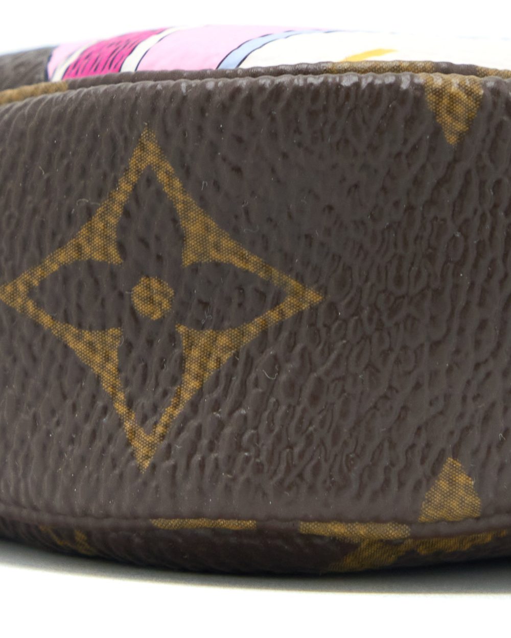 AAA Replica Louis Vuitton LV MINI POCHETTE ACCESSORIES MONOGRAM CANVAS/BLUE GHW