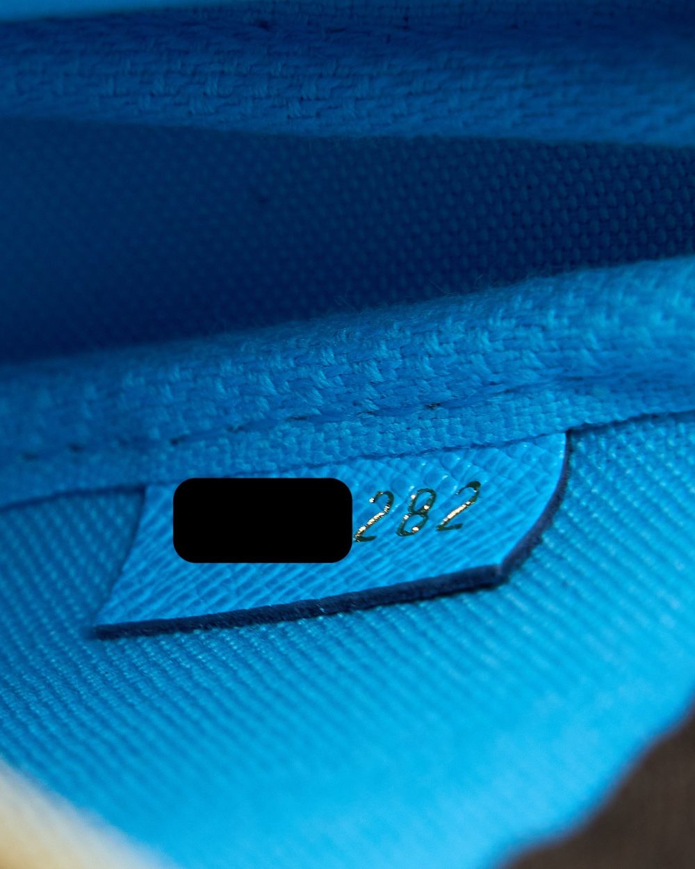 AAA Replica Louis Vuitton LV MINI POCHETTE ACCESSORIES MONOGRAM CANVAS/BLUE GHW