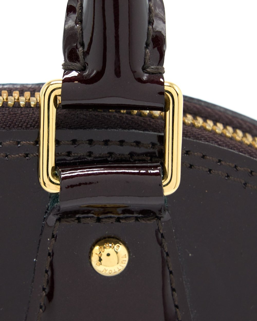 AAA Replica Louis Vuitton LV ALMA BB PATENT AMATANTE GHW