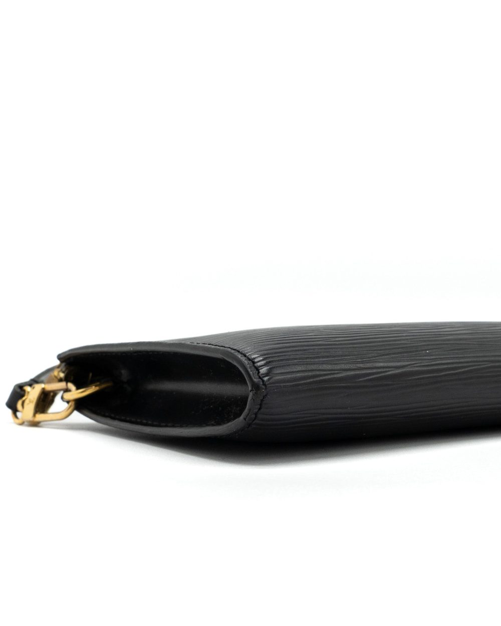 AAA Replica Louis Vuitton LV POCHETTE ACCESSORIES EPI LEATHER BLACK SHW