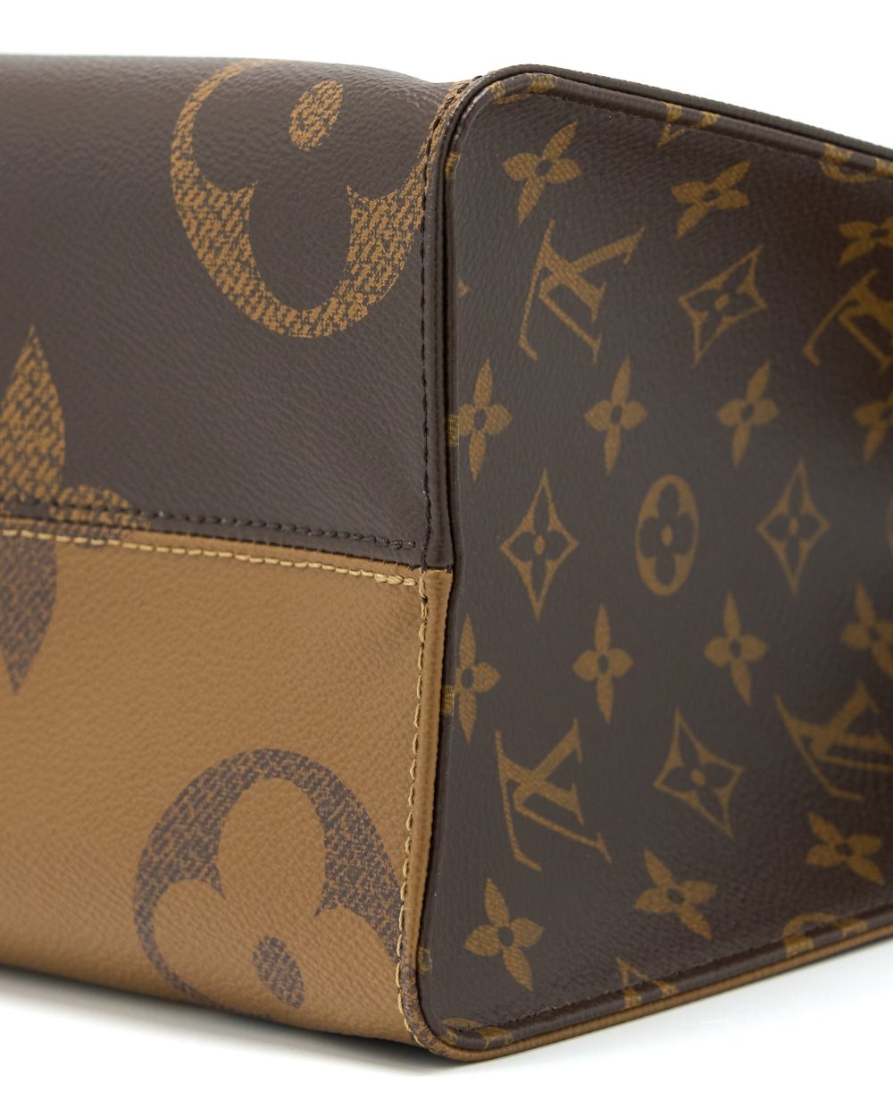 AAA Replica Louis Vuitton LV ON THE GO MM MONOGRAM COATED MONOGRAM REVERSE CANVAS GHW