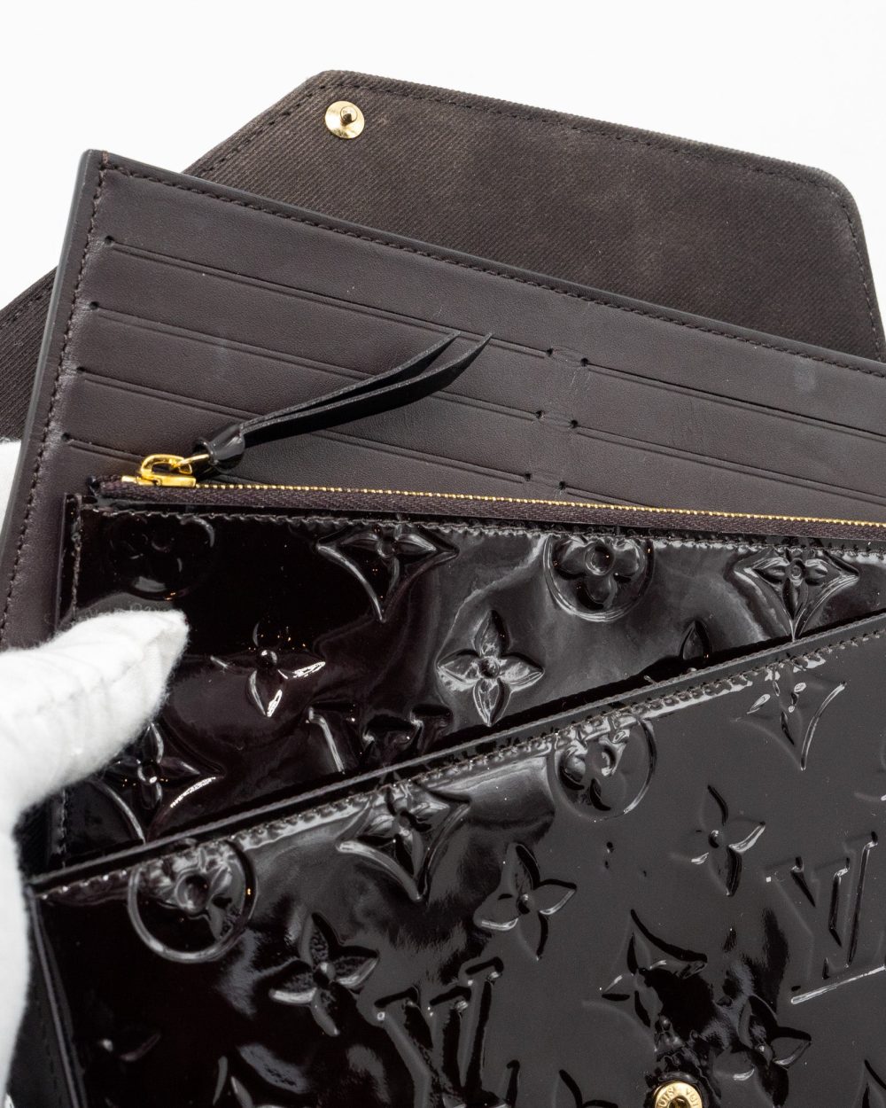 AAA Replica Louis Vuitton LV FELICIE POCHETTE MONOGRAM PATENT AMATANTE GHW