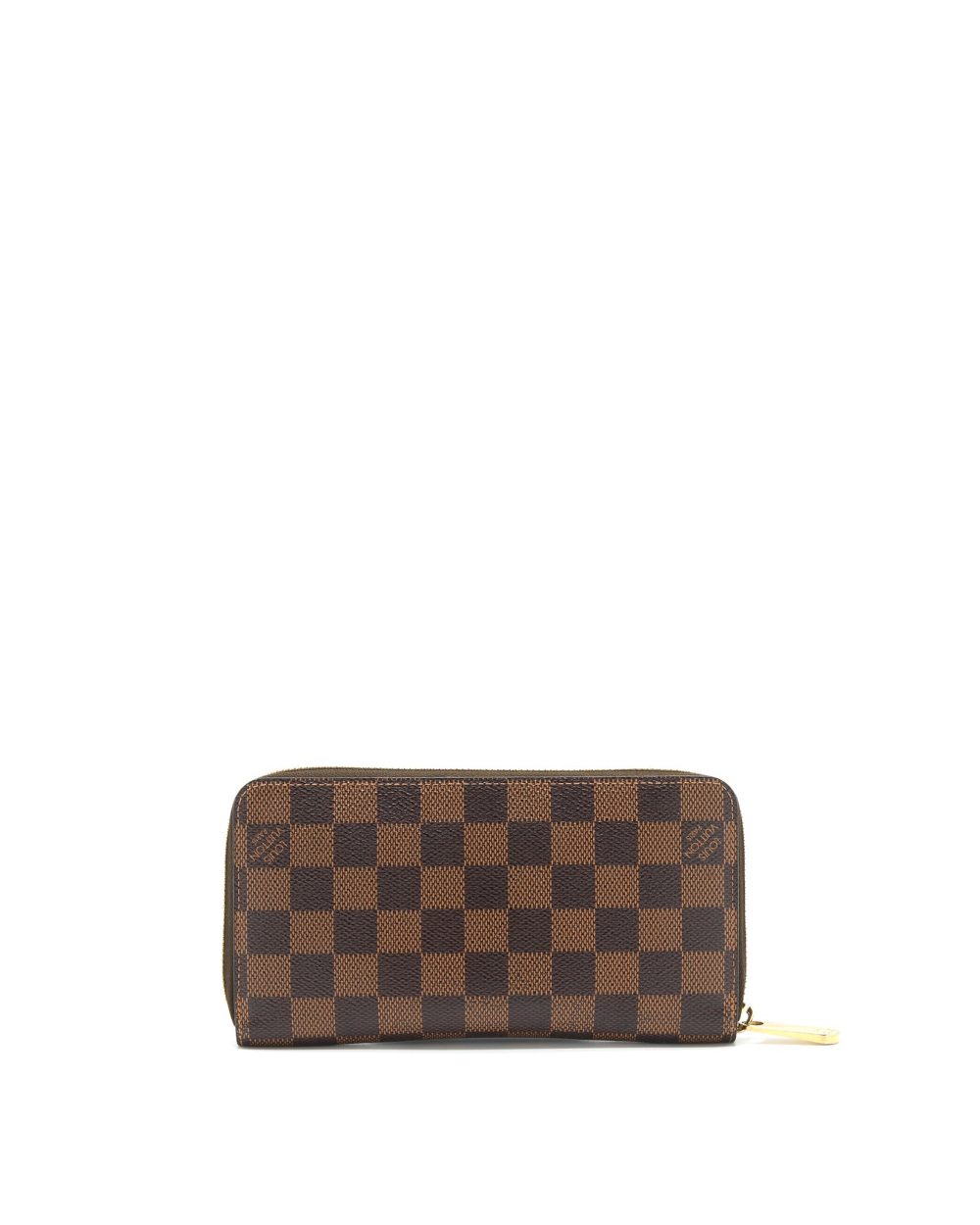 AAA Replica Louis Vuitton LV ZIPPY WALLET IN DAMIER EBENE