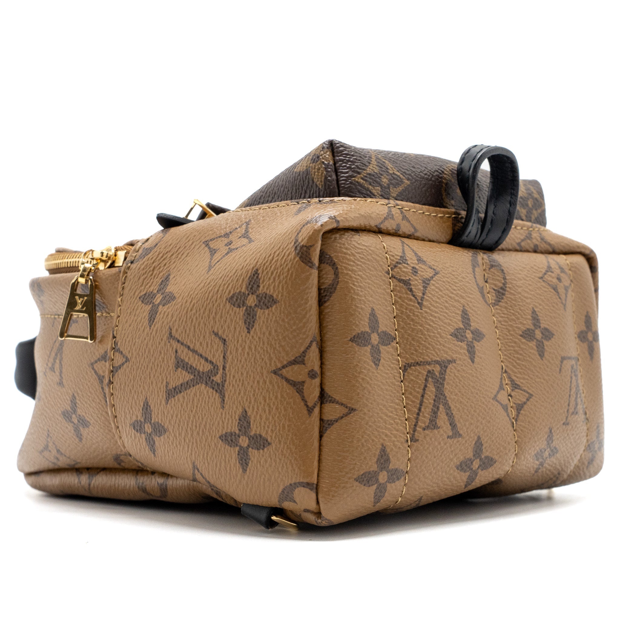 AAA Replica Louis Vuitton LV MINI PALM SPRING BACKPACK REVERSE MONOGRAM CANVAS GHW