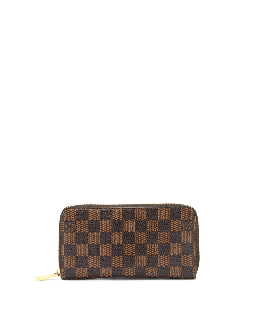AAA Replica Louis Vuitton LV ZIPPY WALLET IN DAMIER EBENE