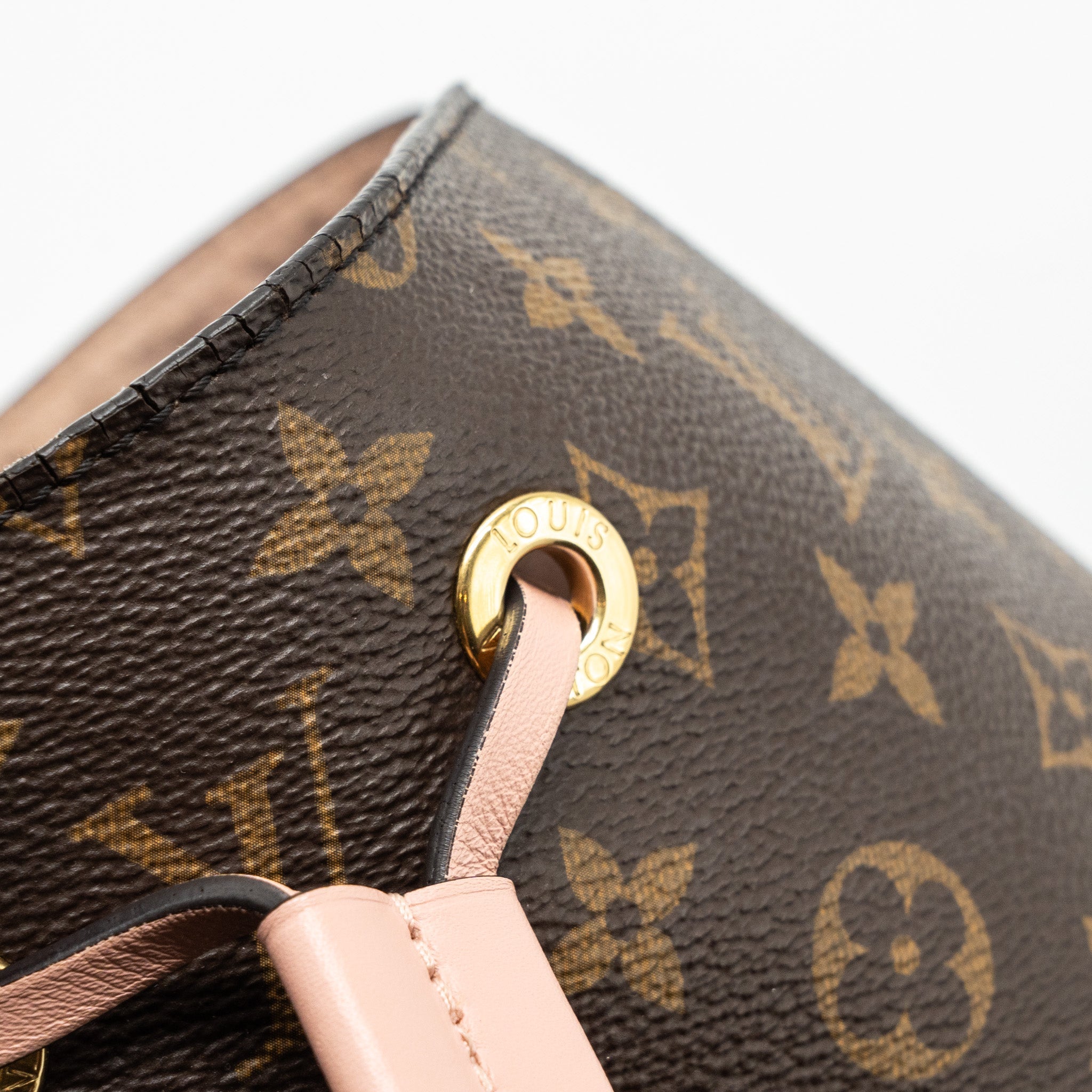 AAA Replica Louis Vuitton LV NEONOE MONOGRAM CANVAS / ROSE POUDRE GHW