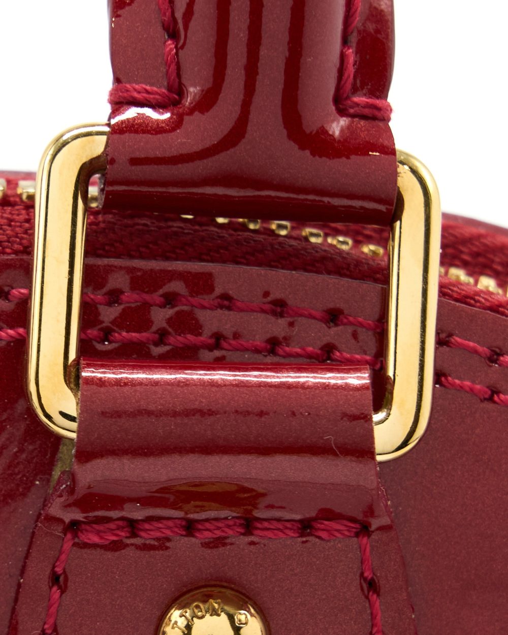 AAA Replica Louis Vuitton LV ALMA BB VERNIS RED GHW