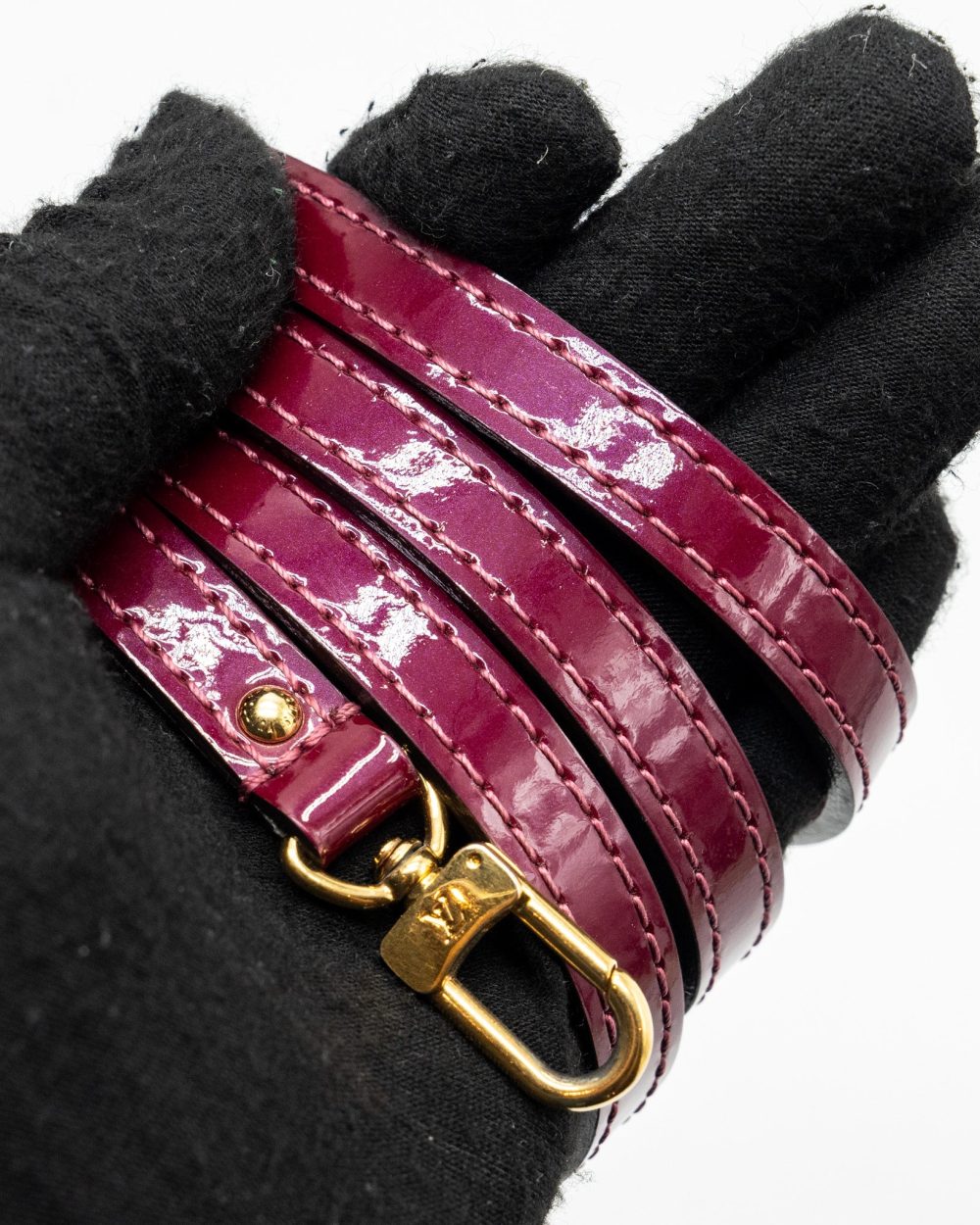 AAA Replica Louis Vuitton LV ALMA BB PATENT LEATHER INDIAN ROSE GHW