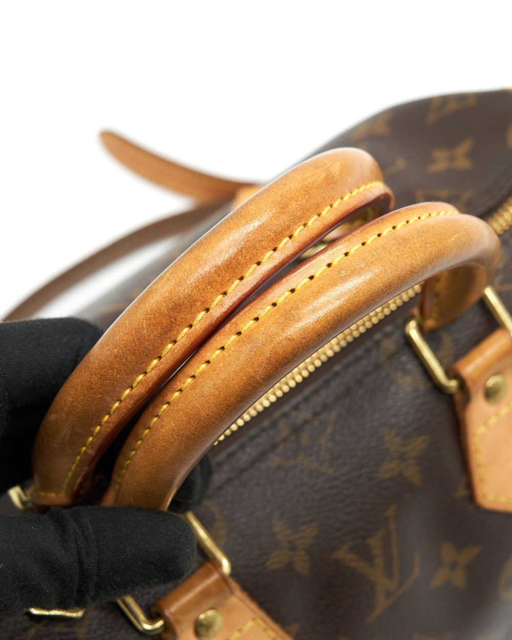 AAA Replica Louis Vuitton LV SPEEDY25 WITH STRAP MONOGRAM CANVAS
