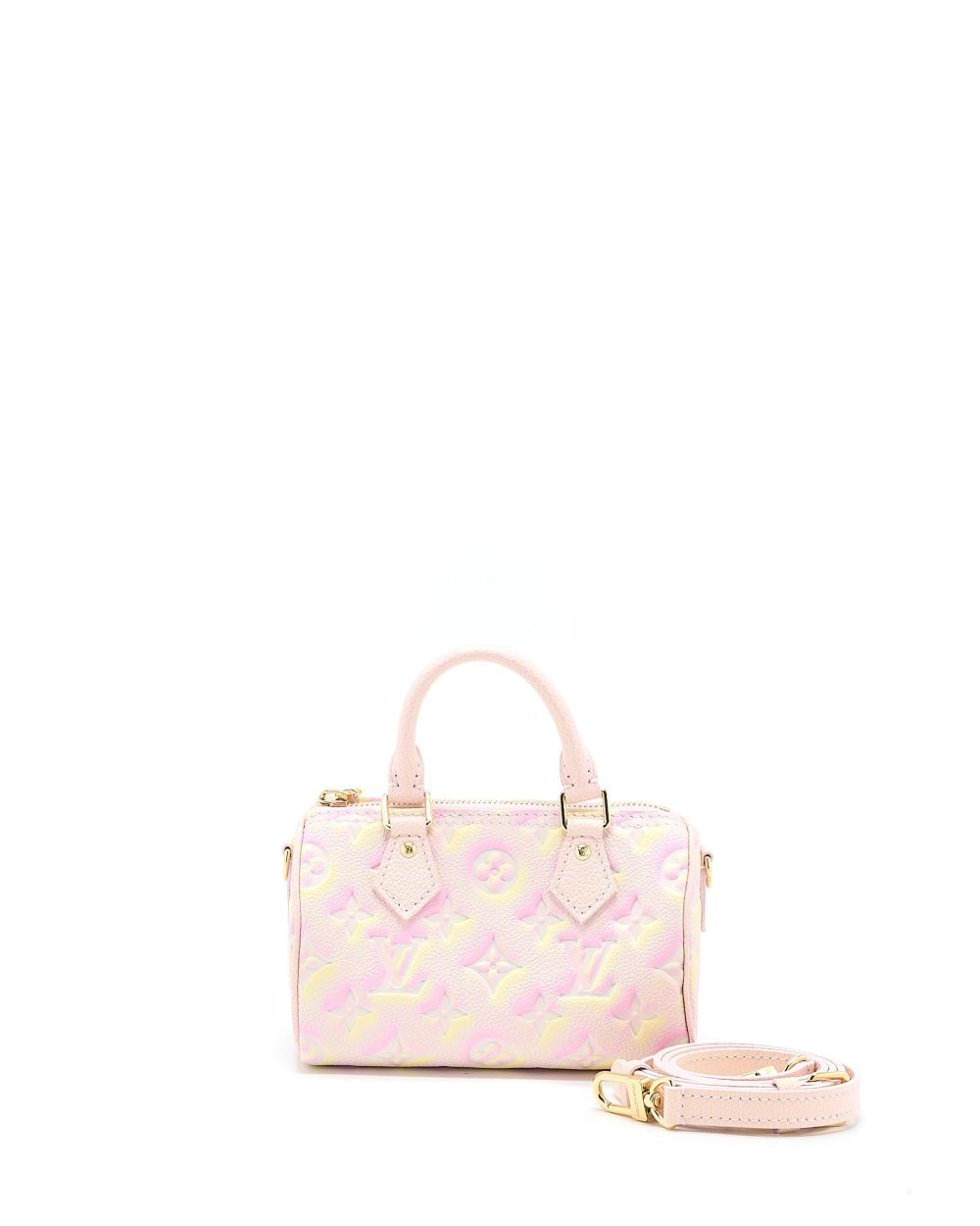 AAA Replica Louis Vuitton LV NANO SPEEDY MONOGRAM EMPREINTE MULTICOLOUR GHW
