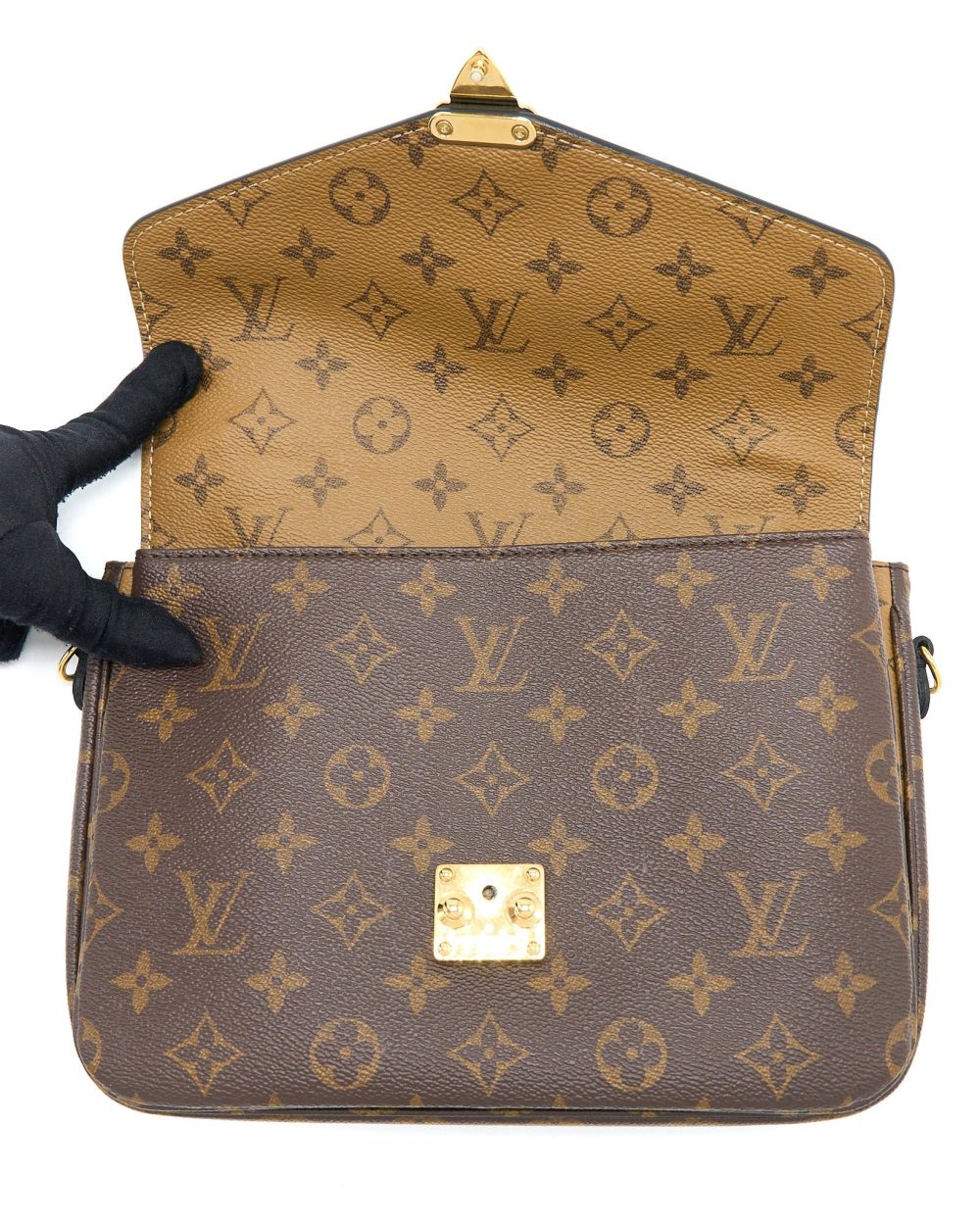 AAA Replica Louis Vuitton LV POCHETTE MÉTIS MONOGRAM REVERSE CANVAS GHW