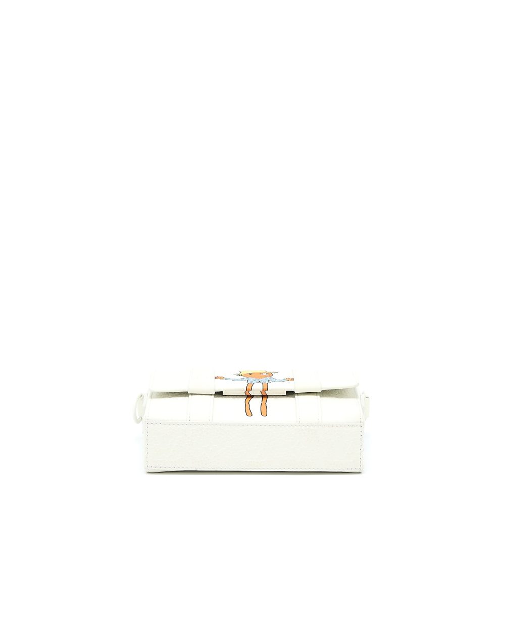 AAA Replica Louis Vuitton LV SCARECROW PRINTED FLAP BAG CALFSKIN WHITE WITH WHITE HARDWARE