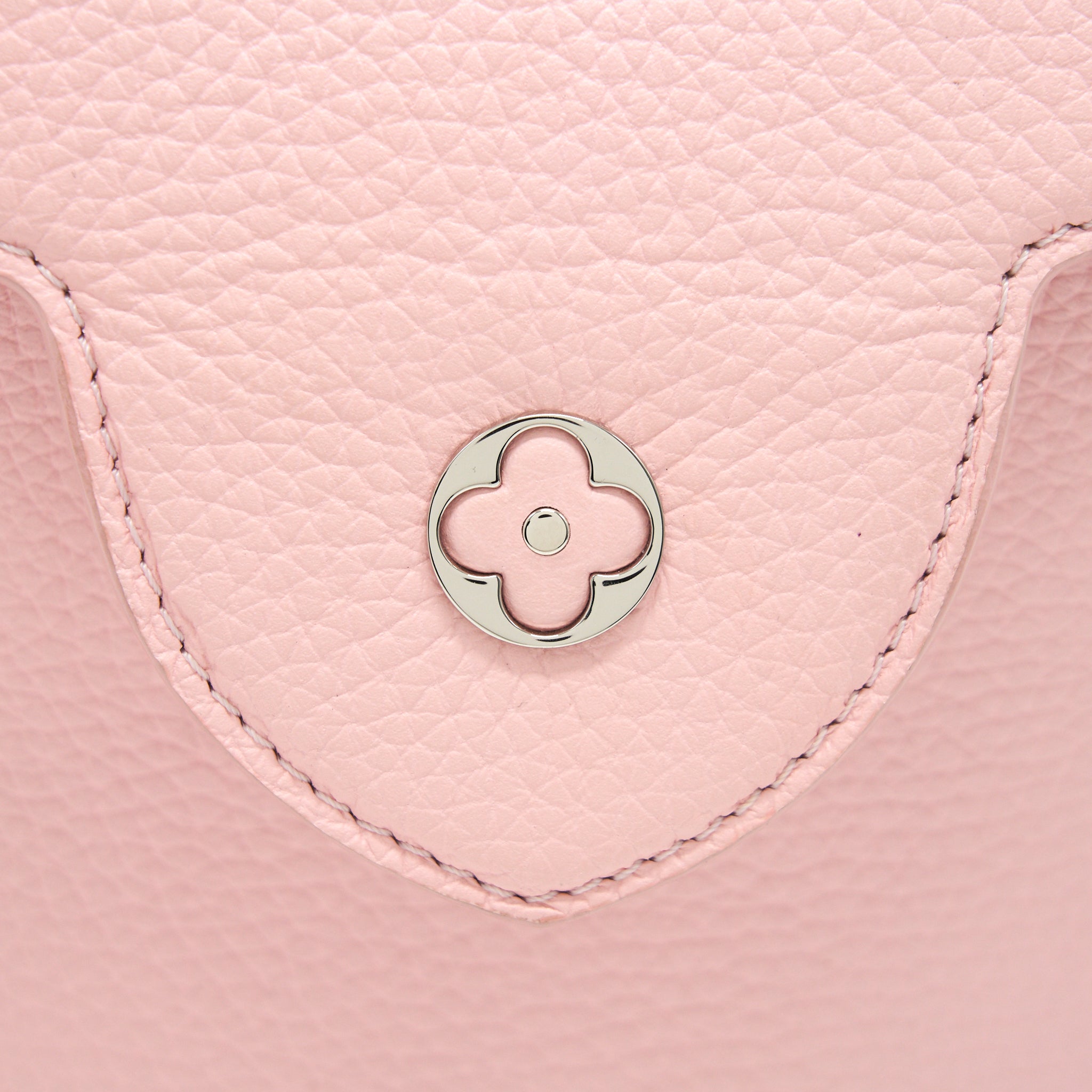 AAA Replica Louis Vuitton LV CAPUCINES BB IN PINK WITH RED FLORAL PATTERN
