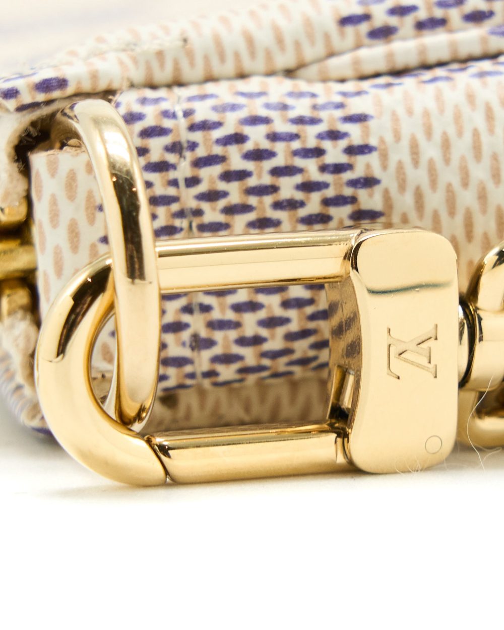 AAA Replica Louis Vuitton LV MINI POCHETTE ACCESSORIES DAMIER AZUR CANVAS GHW