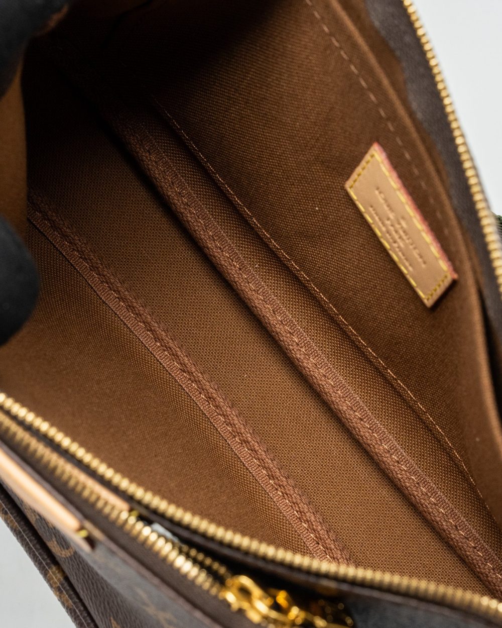 AAA Replica Louis Vuitton LV MULTI POCHETTE MONOGRAM CANVAS WITH KHAKI/ROSE CLAIR TWO STRAPS GHW