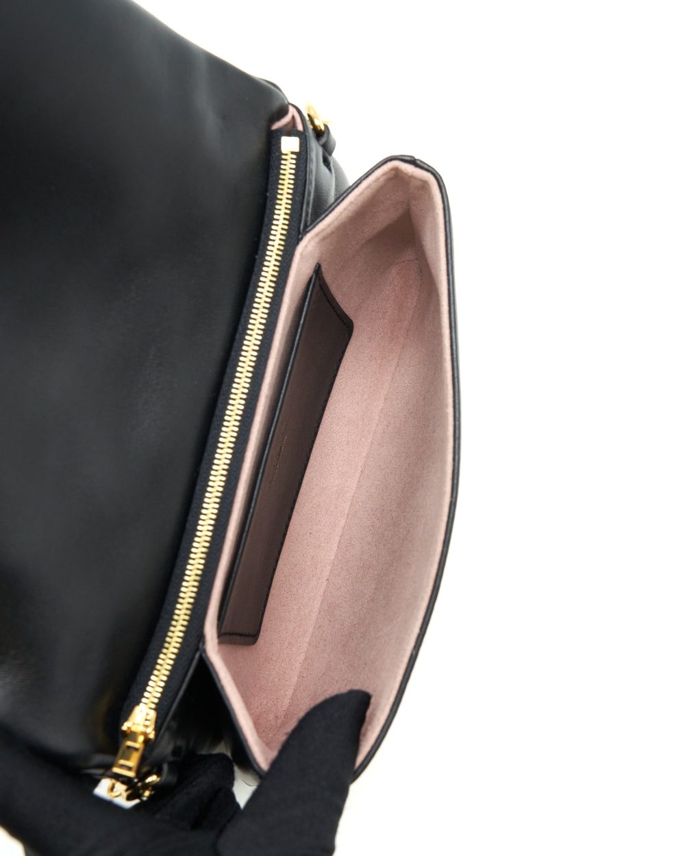 AAA Replica Louis Vuitton LV POCHETTE COUSSIN LAMBSKIN BLACK GHW