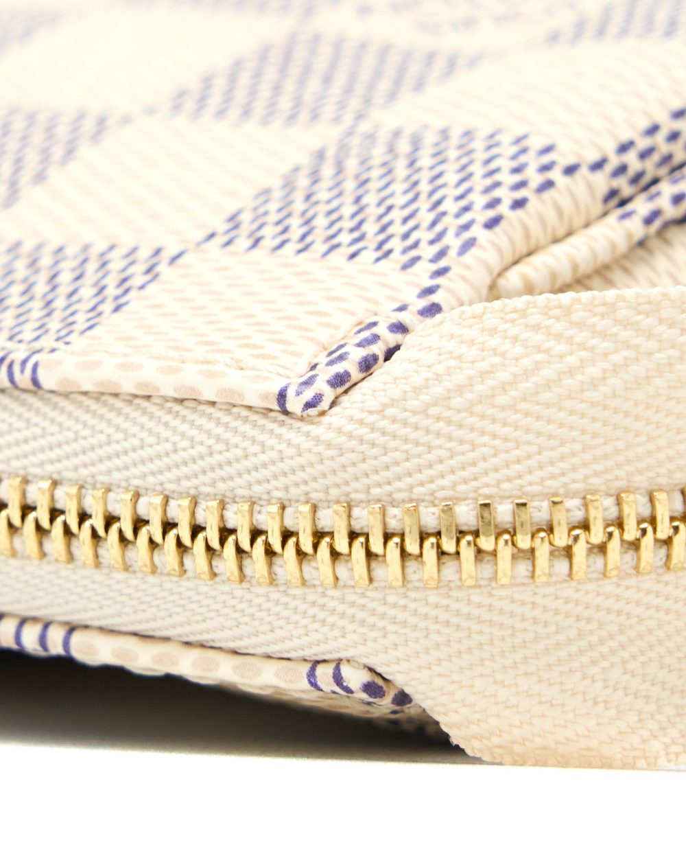 AAA Replica Louis Vuitton LV POCHETTE ACCESSORIES DAMIER AZUR CANVAS GHW (NEW VERSION)