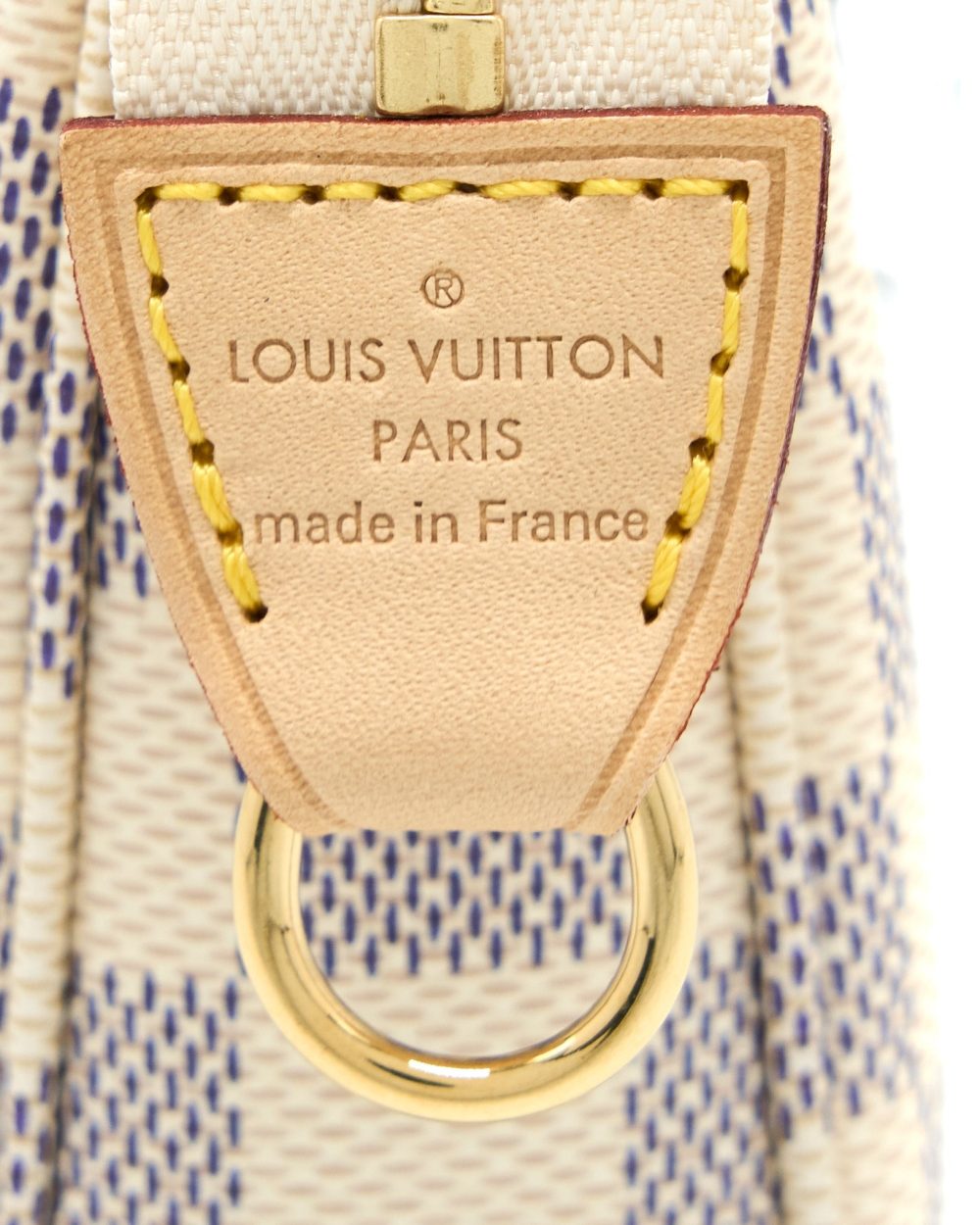 AAA Replica Louis Vuitton LV POCHETTE ACCESSORIES DAMIER AZUR CANVAS GHW (NEW VERSION)